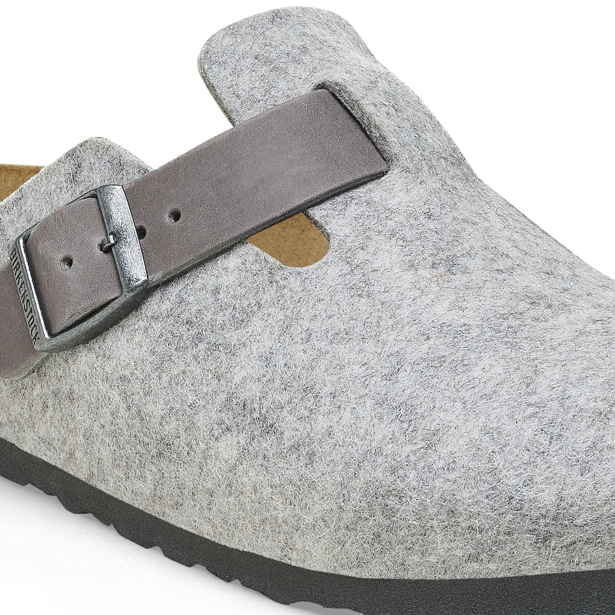 Birkenstock Boston Nl In Black Leather| Birko Flor Casual