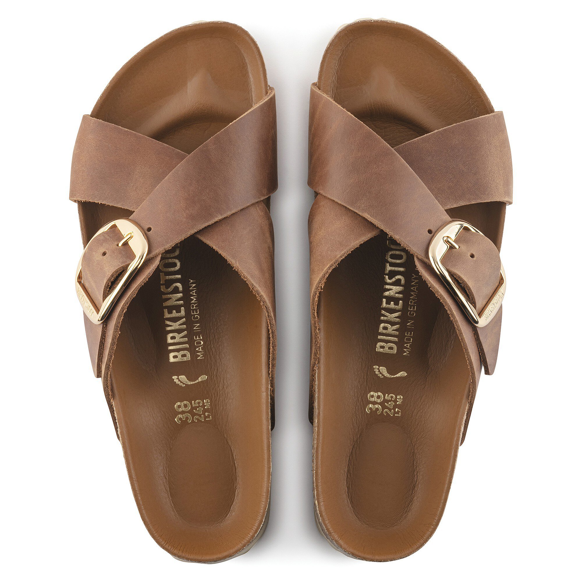 Siena Big Oiled Leather Cognac | BIRKENSTOCK