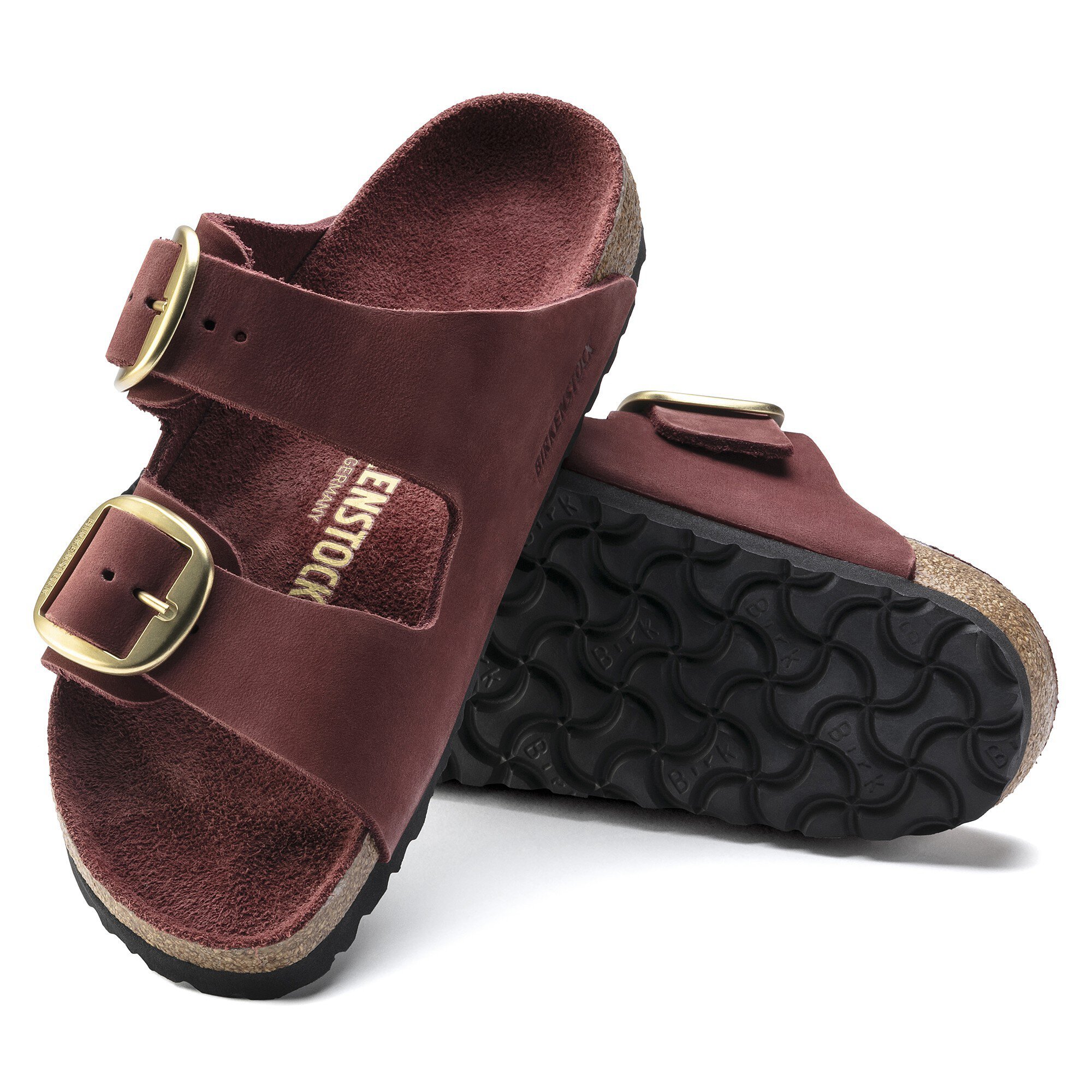arizona big buckle nubuck leather vermouth