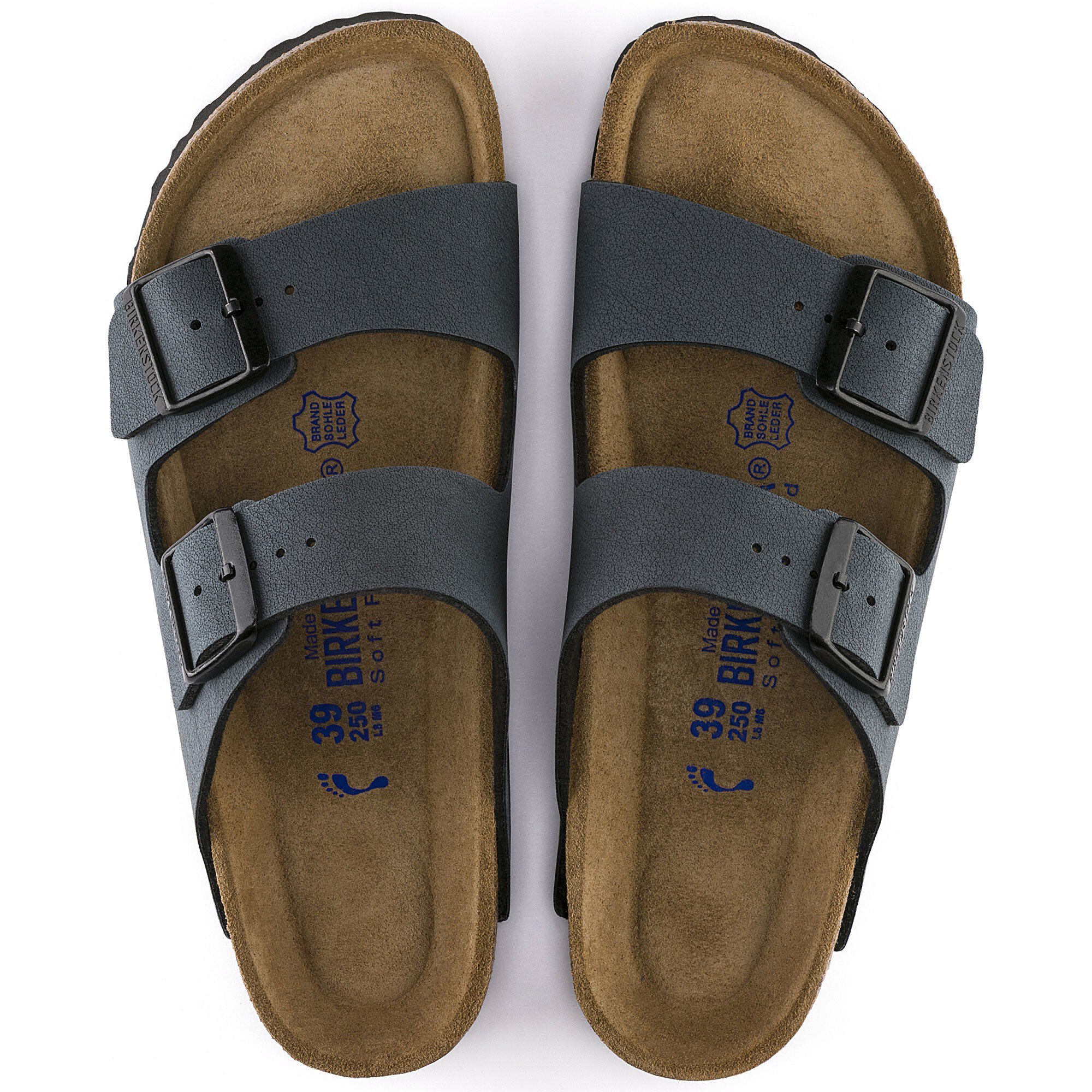 Birkenstock arizona two strap basalt nubuck Clearance