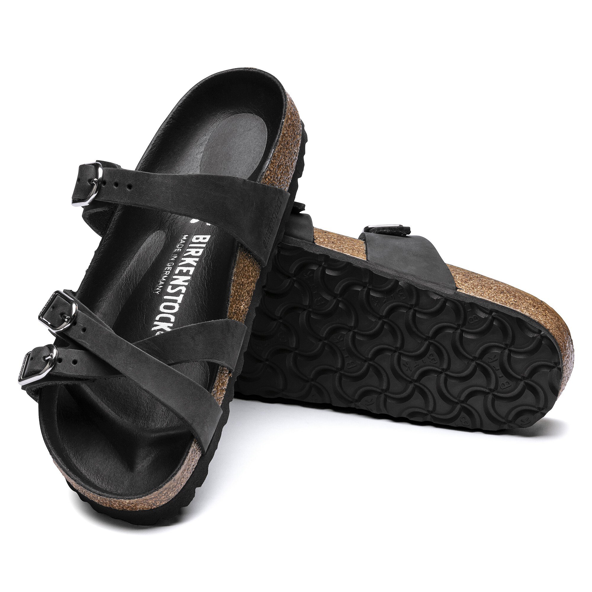 ディオール BIRKENSTOCKヌバックカーフスキンサンダルブラック25.5