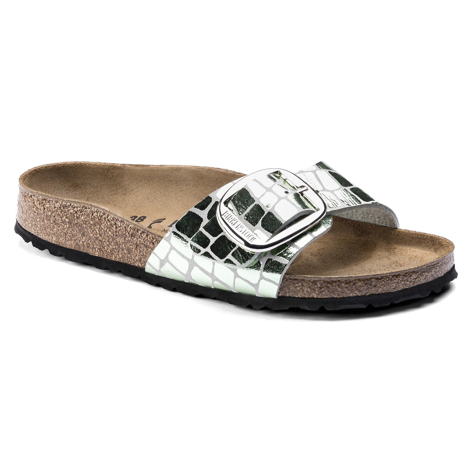 birkenstock madrid big buckle croco
