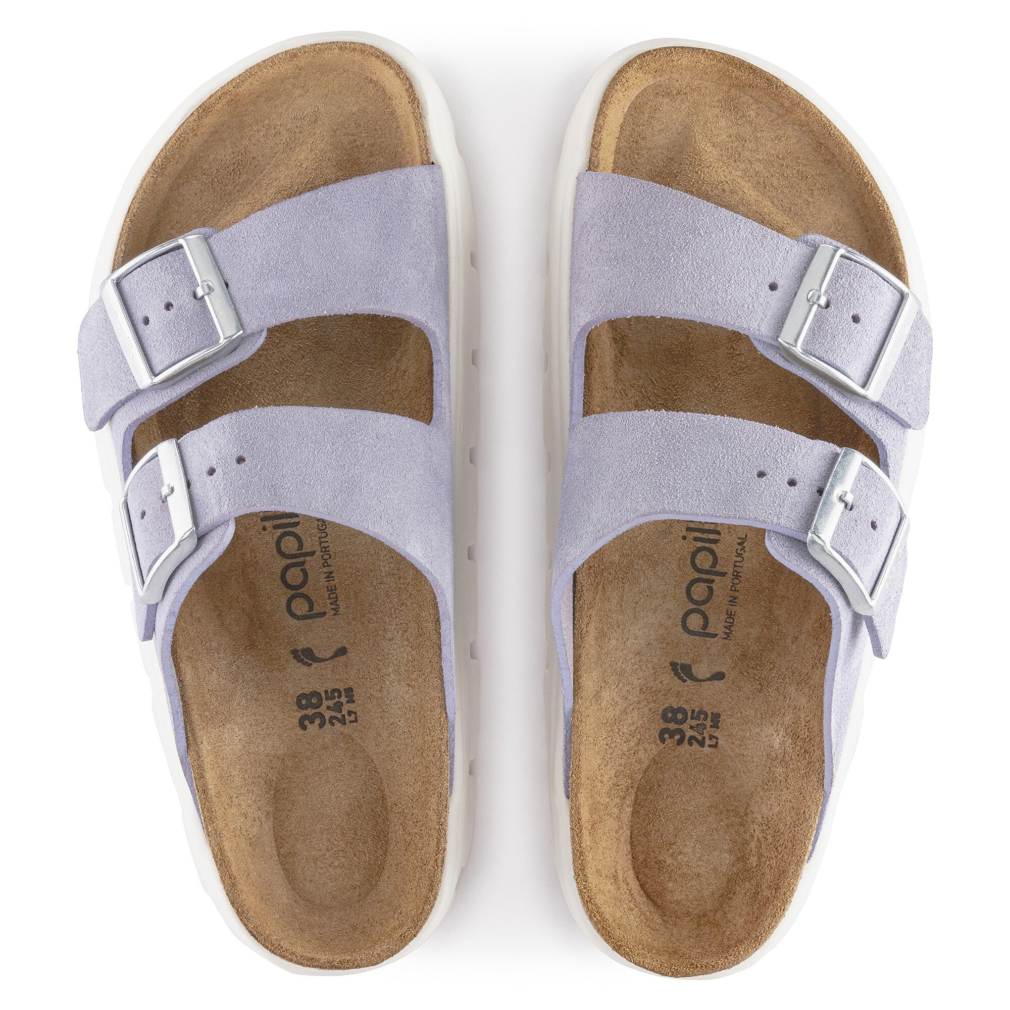 Arizona Chunky Suede Leather Purple Fog | BIRKENSTOCK