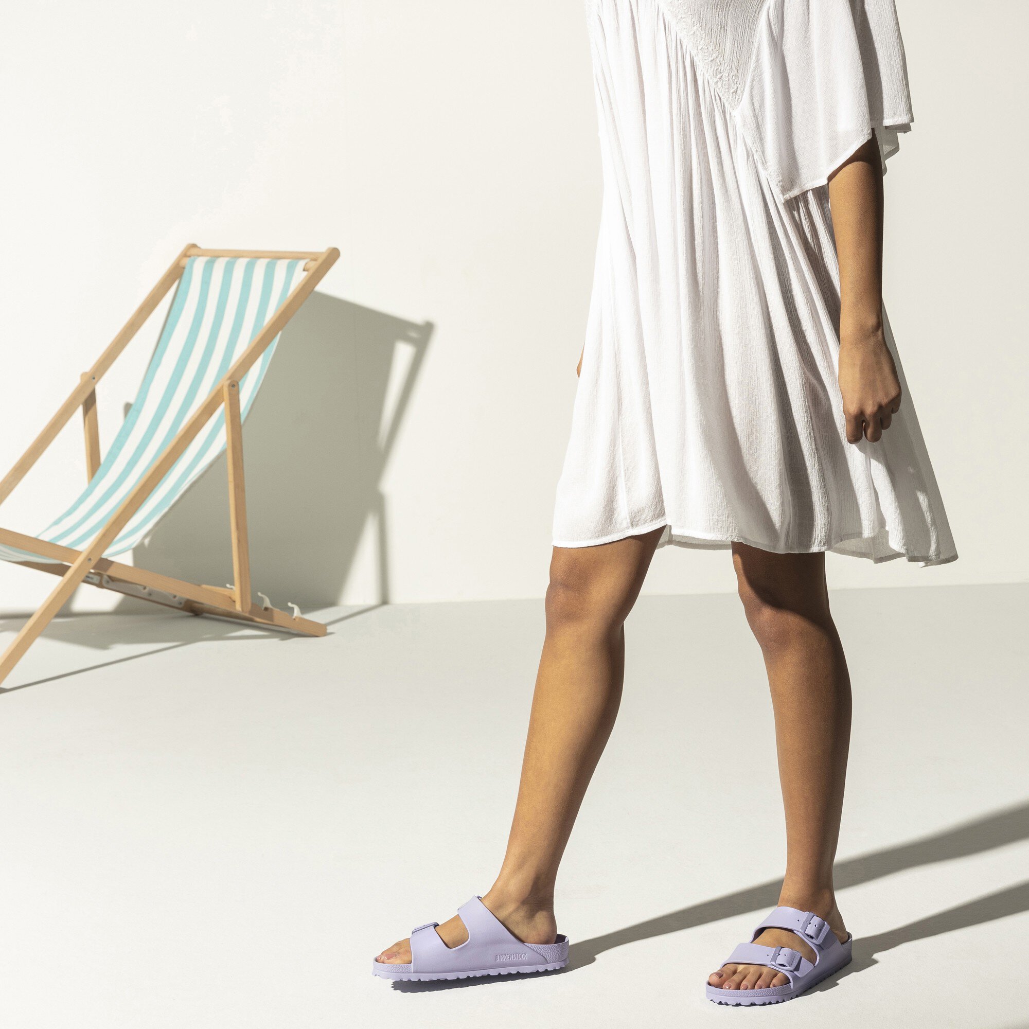 birkenstock arizona essentials lavender