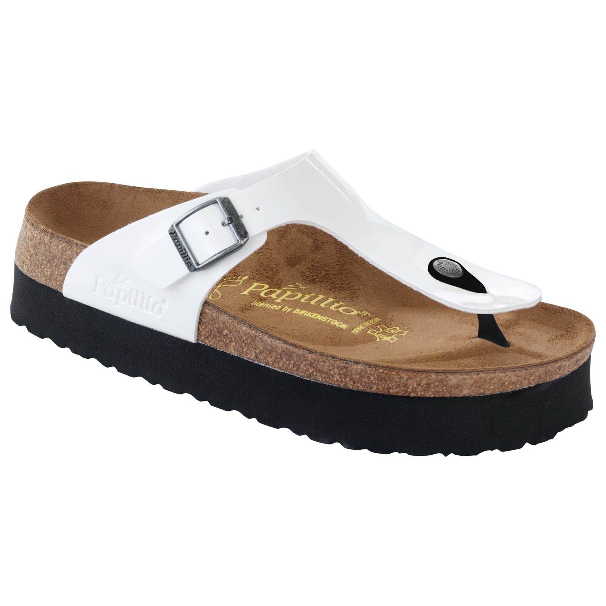 white platform birkenstocks