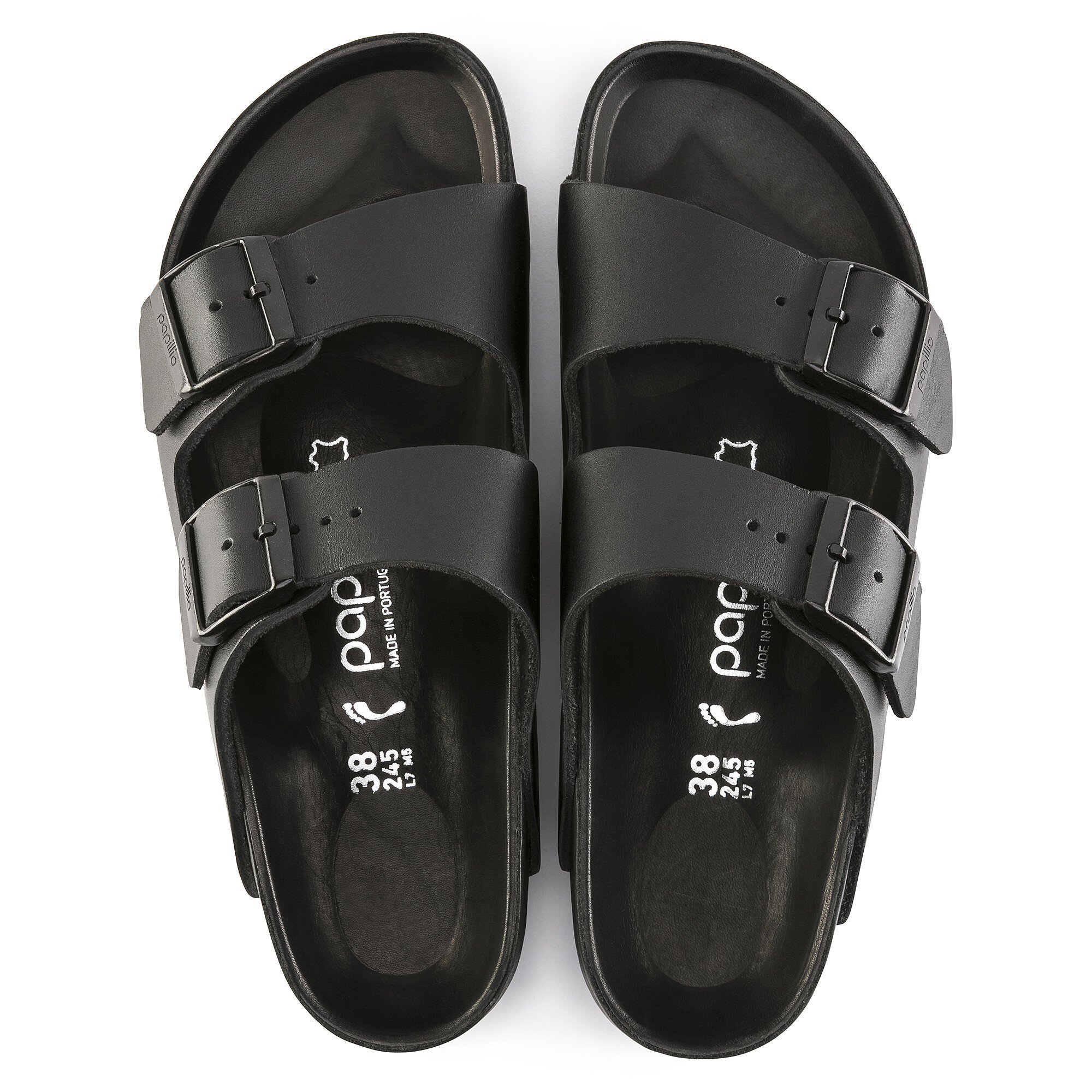 Arizona Platform Leather Black | BIRKENSTOCK