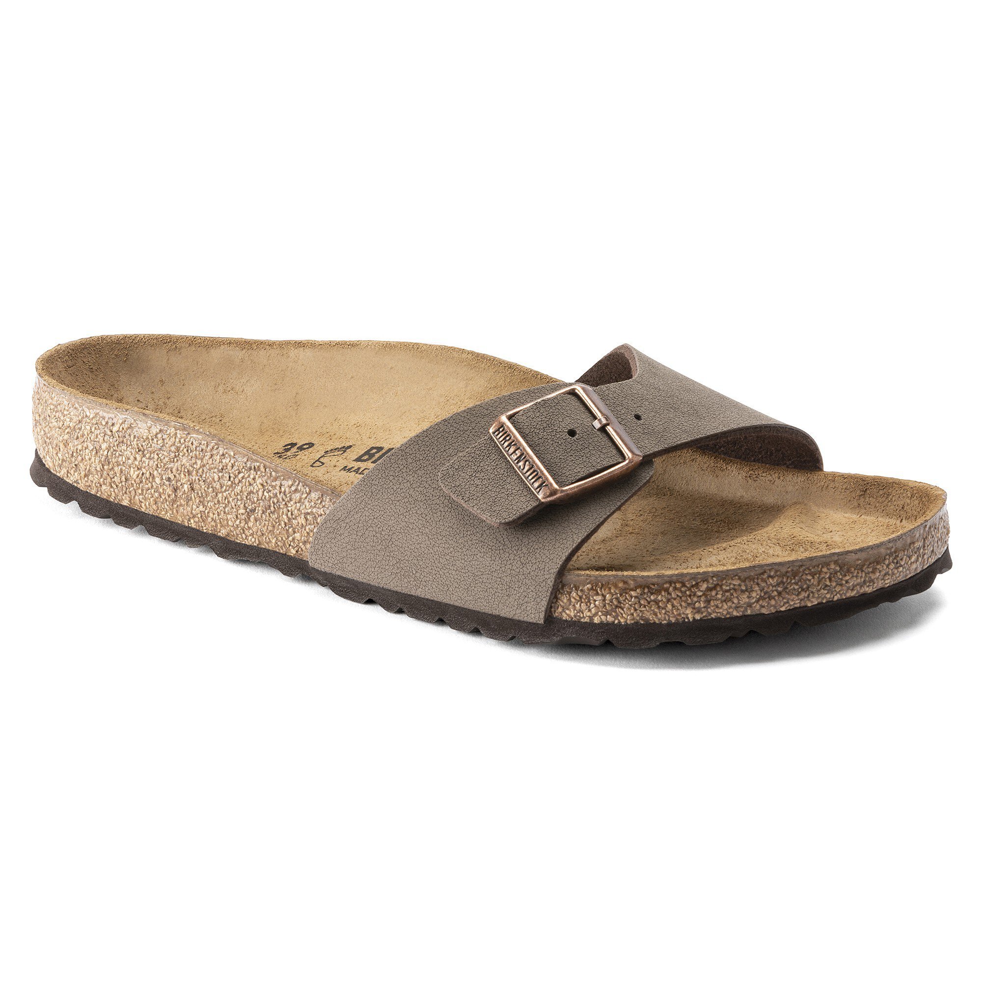 「Madrid Birko-Flor Nubuck Sandals in mocca」的圖片搜尋結果