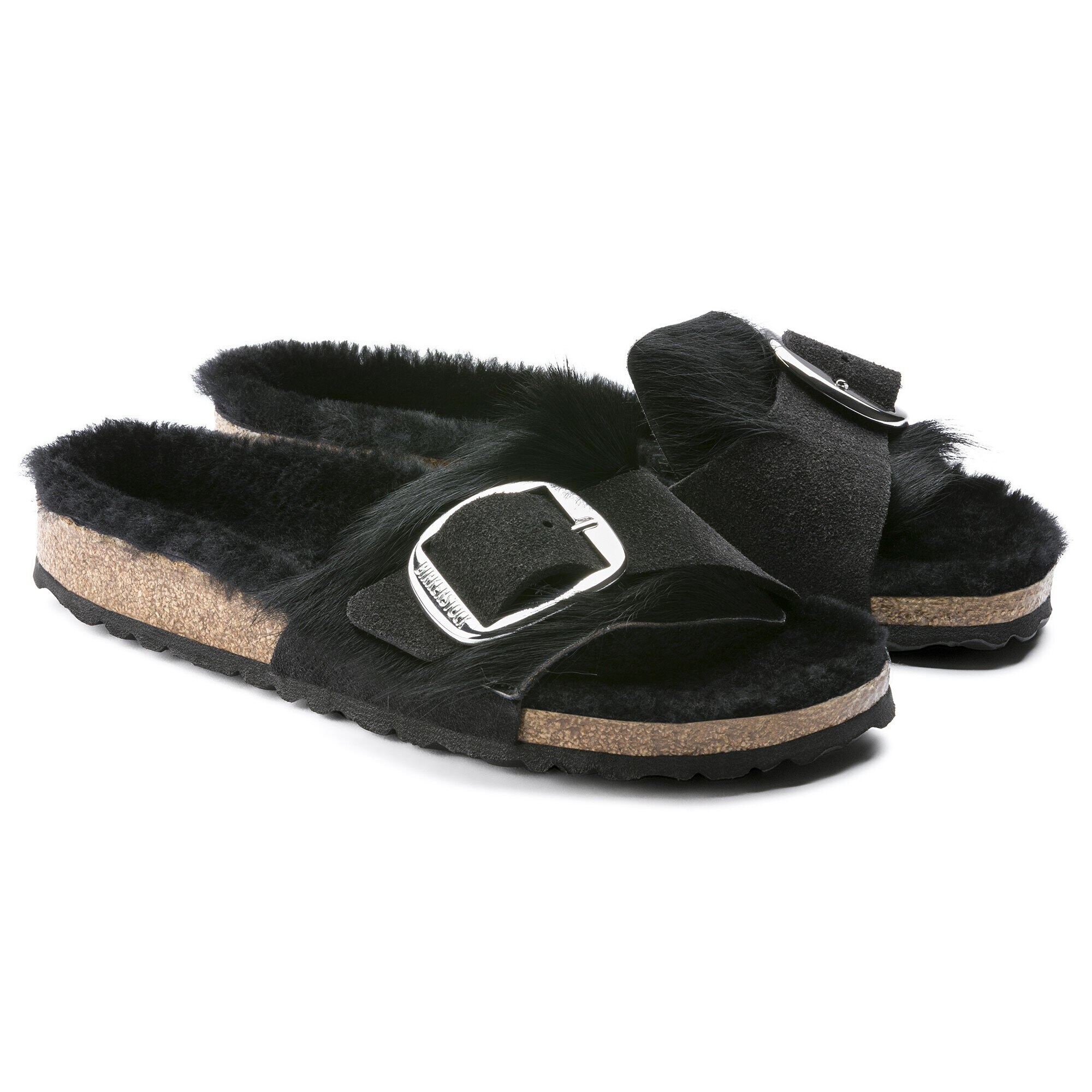 furry birkenstock clogs