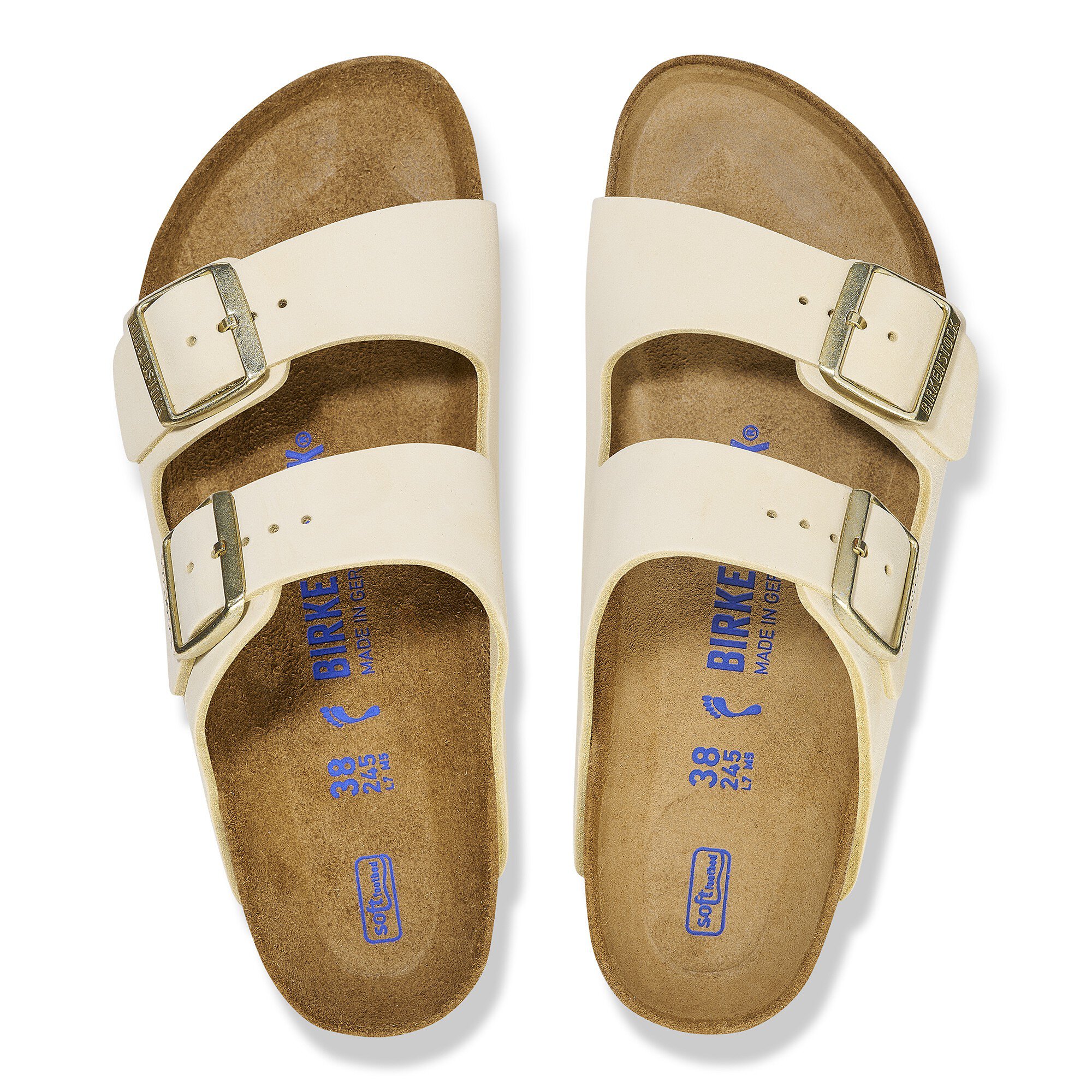 Arizona Soft Footbed Nubuk Leather Ecru | BIRKENSTOCK