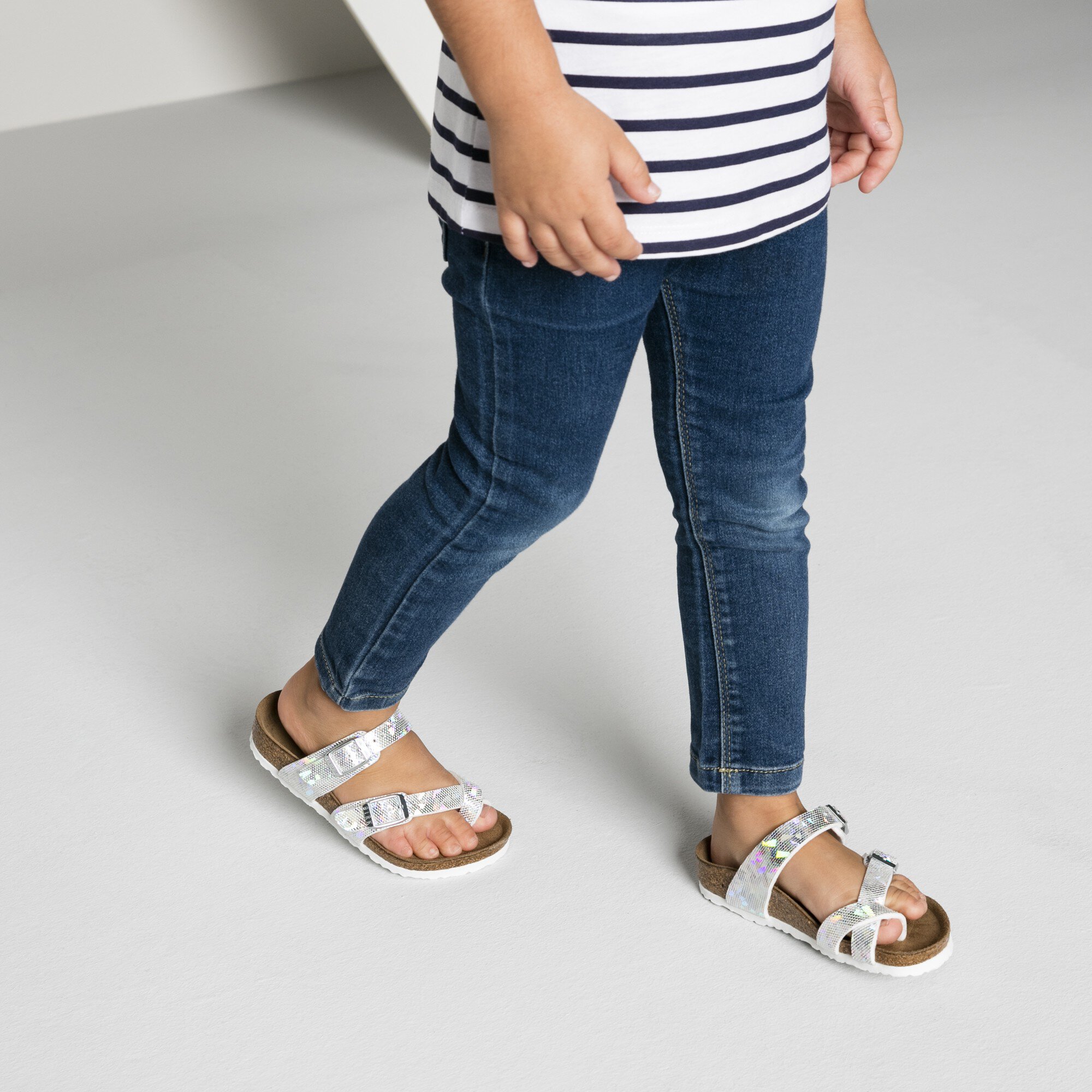 silver birkenstock