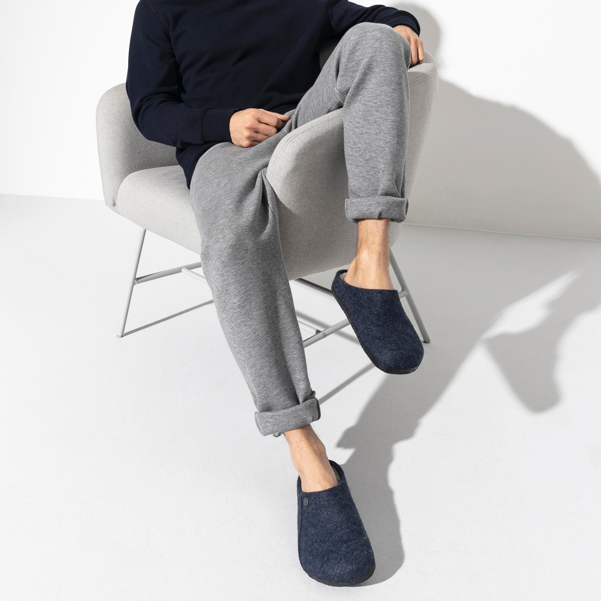 Zermatt Shearling Wool Felt Dark Blue | BIRKENSTOCK