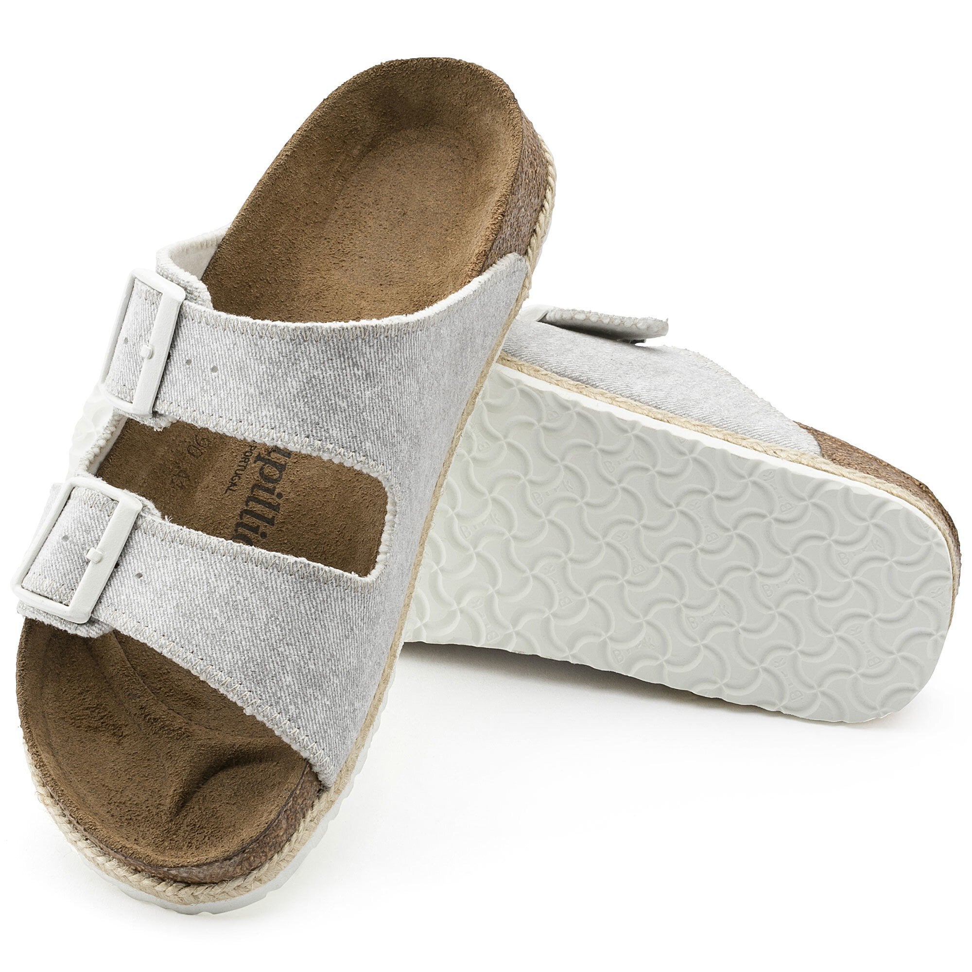 light grey birkenstocks