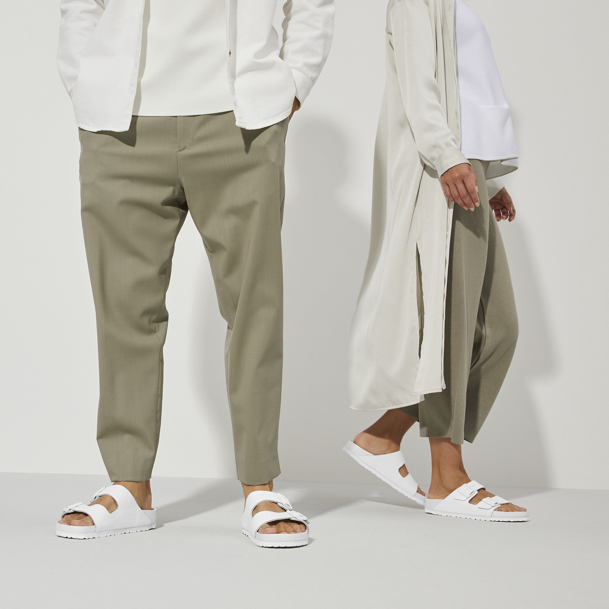 White birkenstocks sale for men
