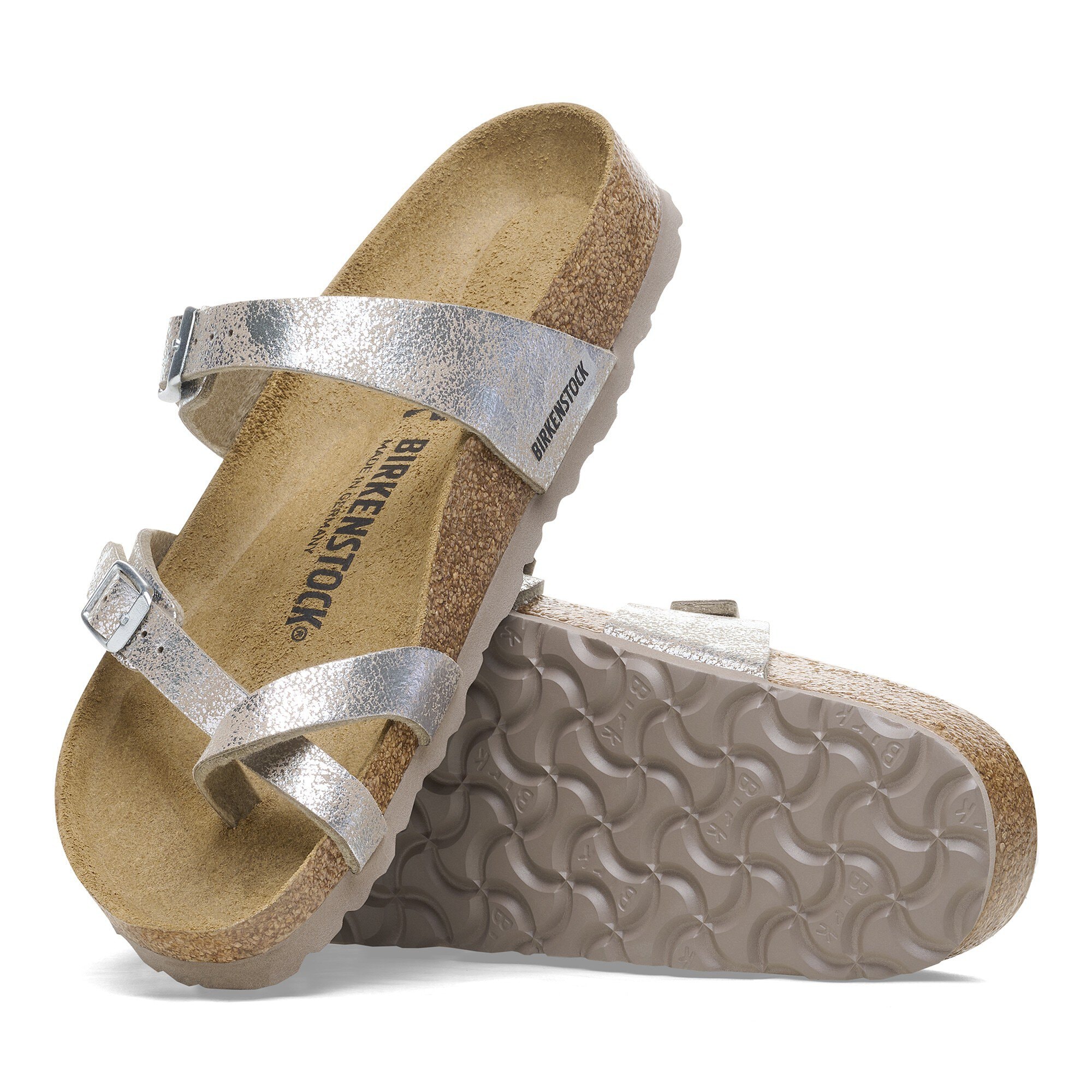 Birkenstock mayari metallic stones silver hotsell