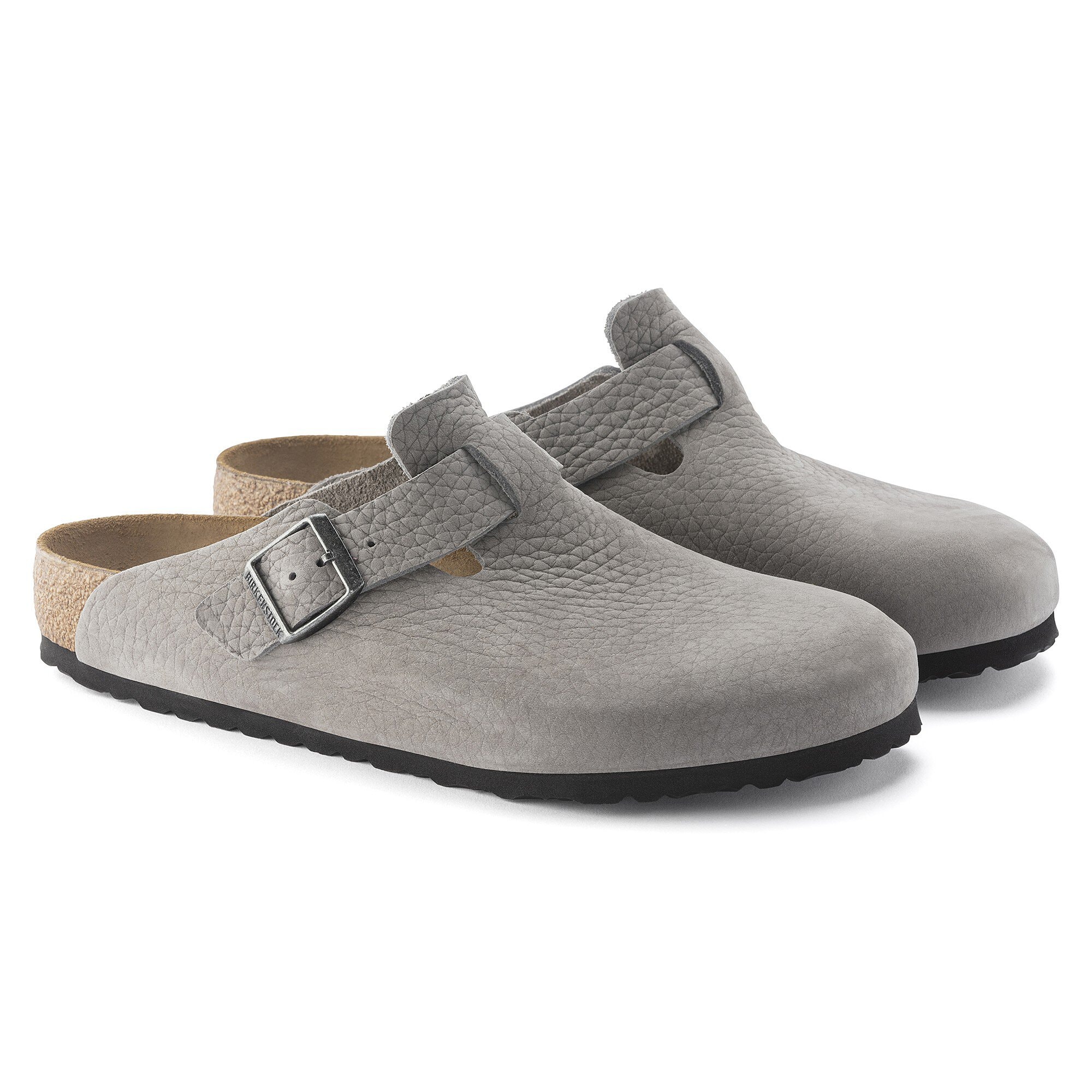 Boston Nubuck Leather Whale Gray | BIRKENSTOCK