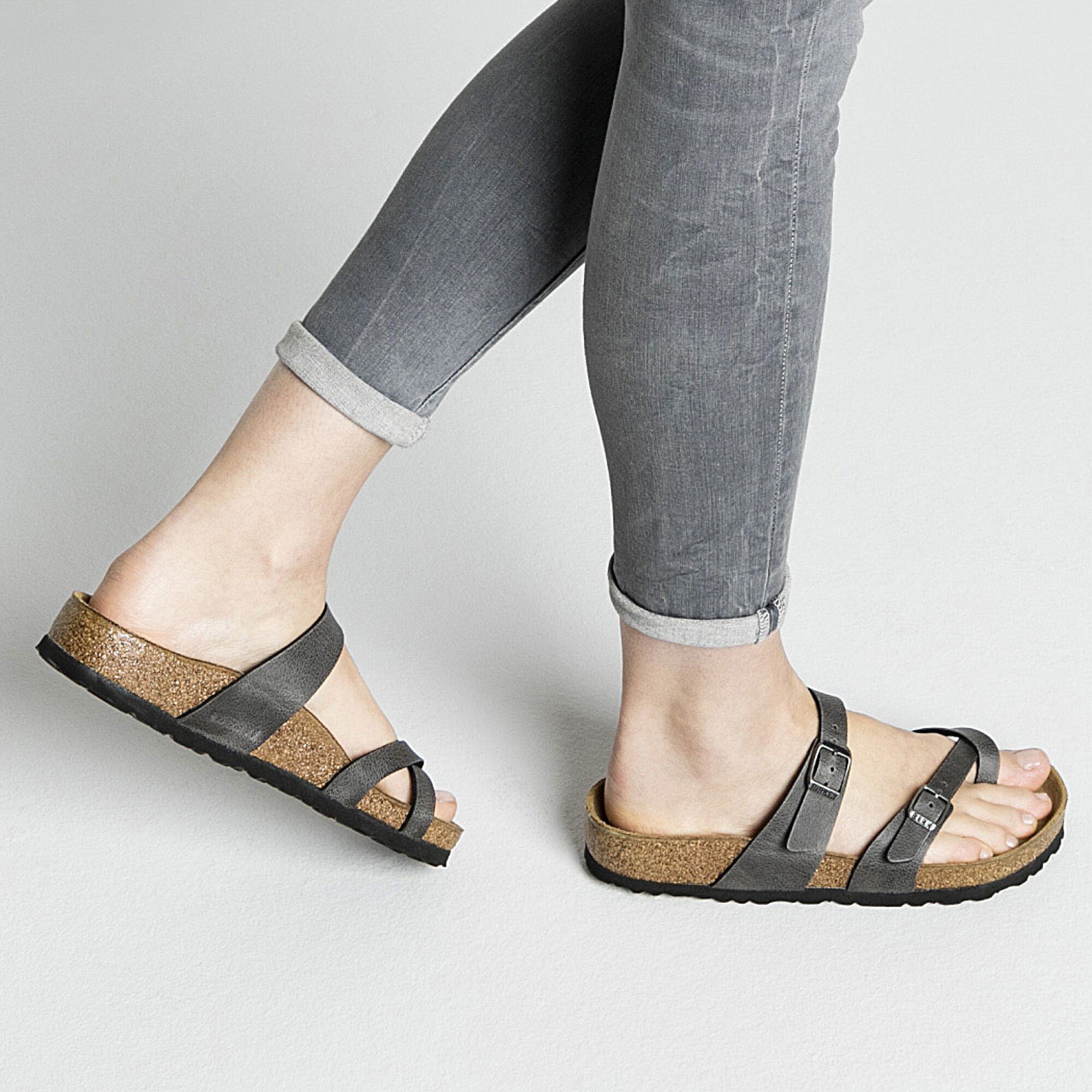 Mayari Birko Flor Pull Up Anthracite BIRKENSTOCK