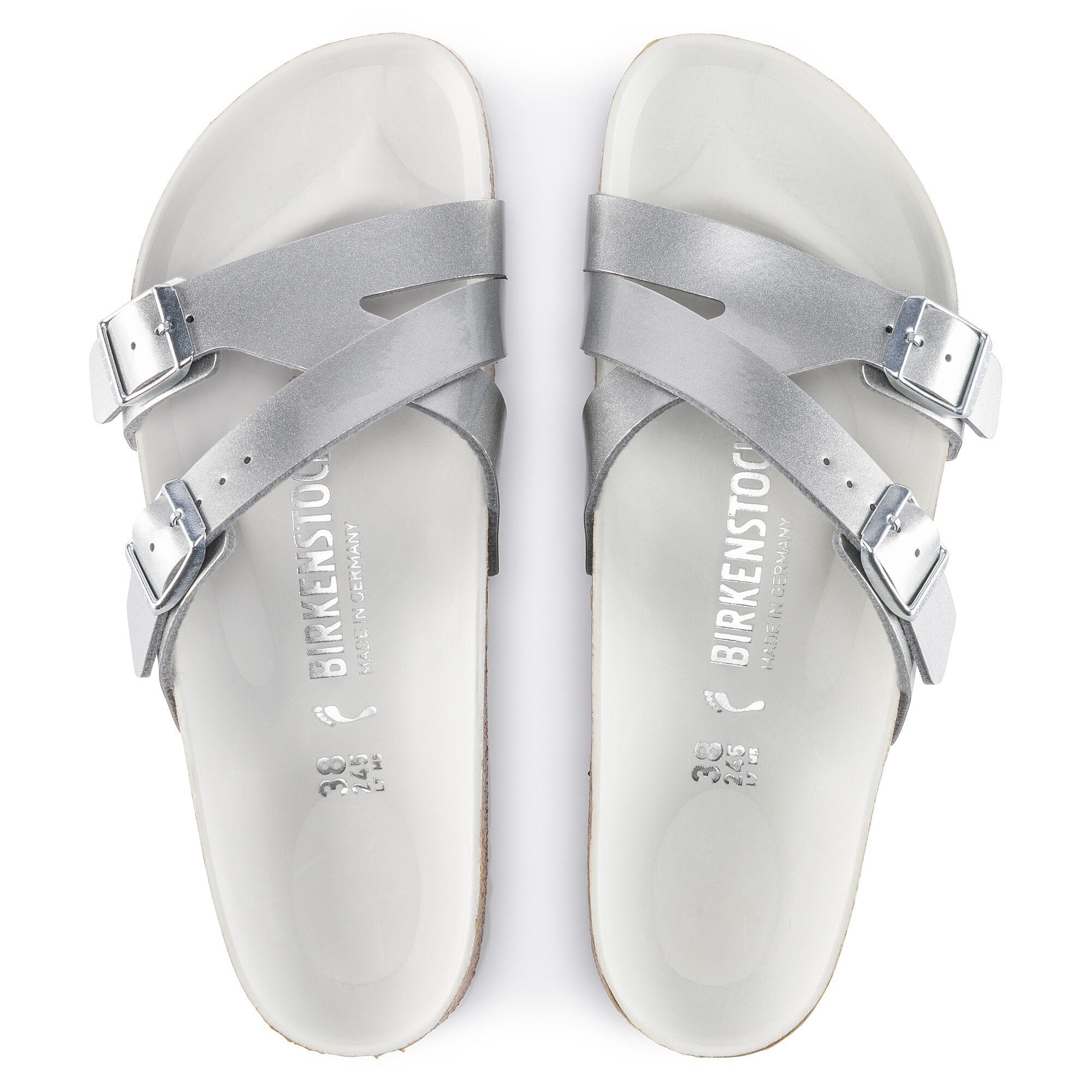Birkenstock yao on sale silver
