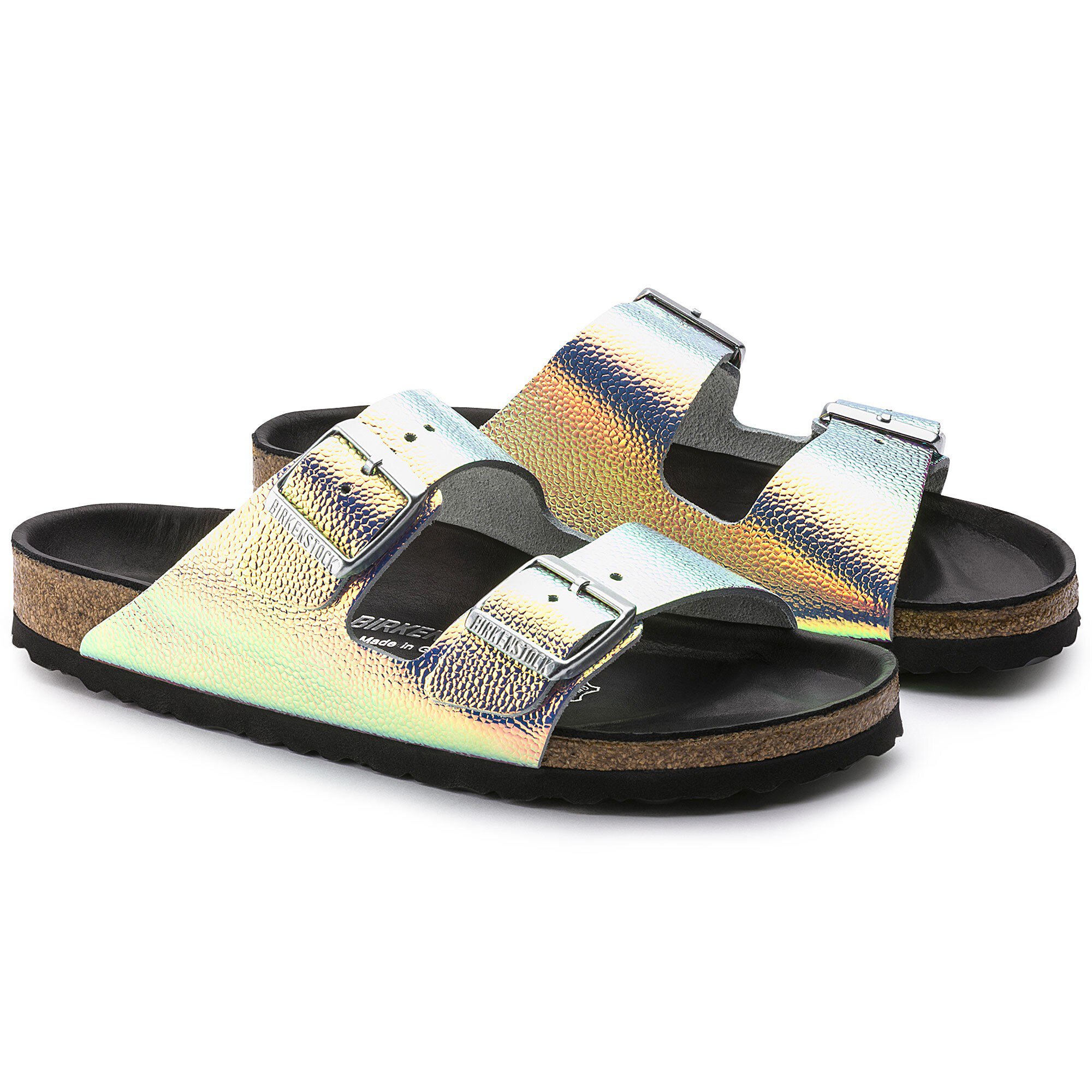 birkenstock arizona natural leather black