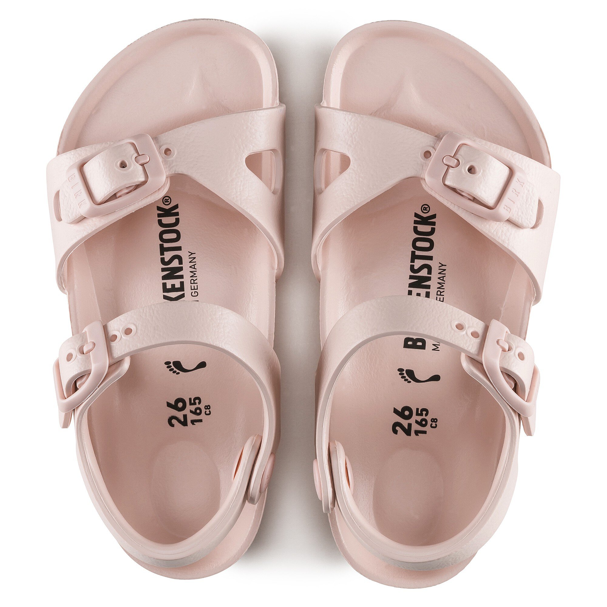 rose birkenstocks eva