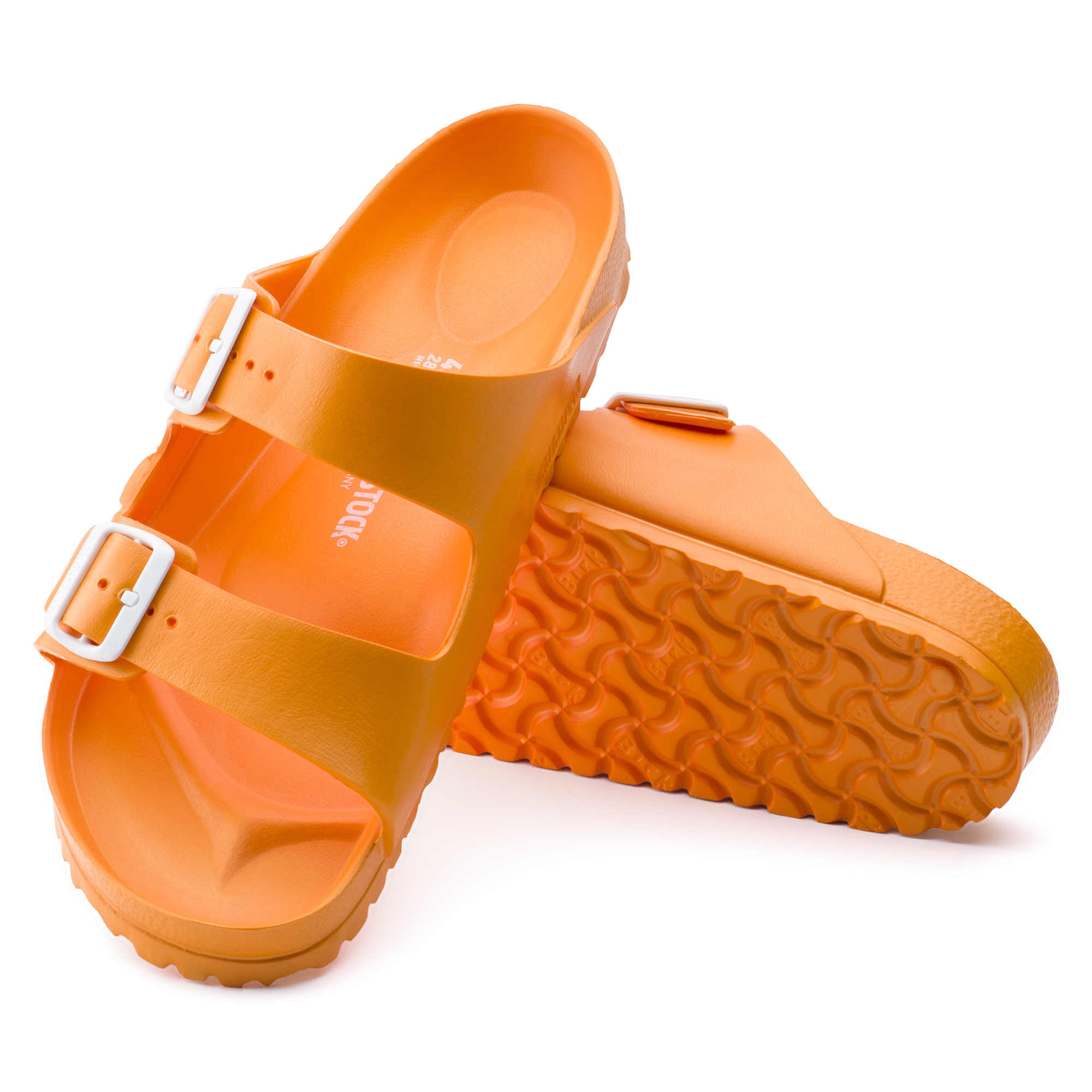 orange waterproof birkenstocks
