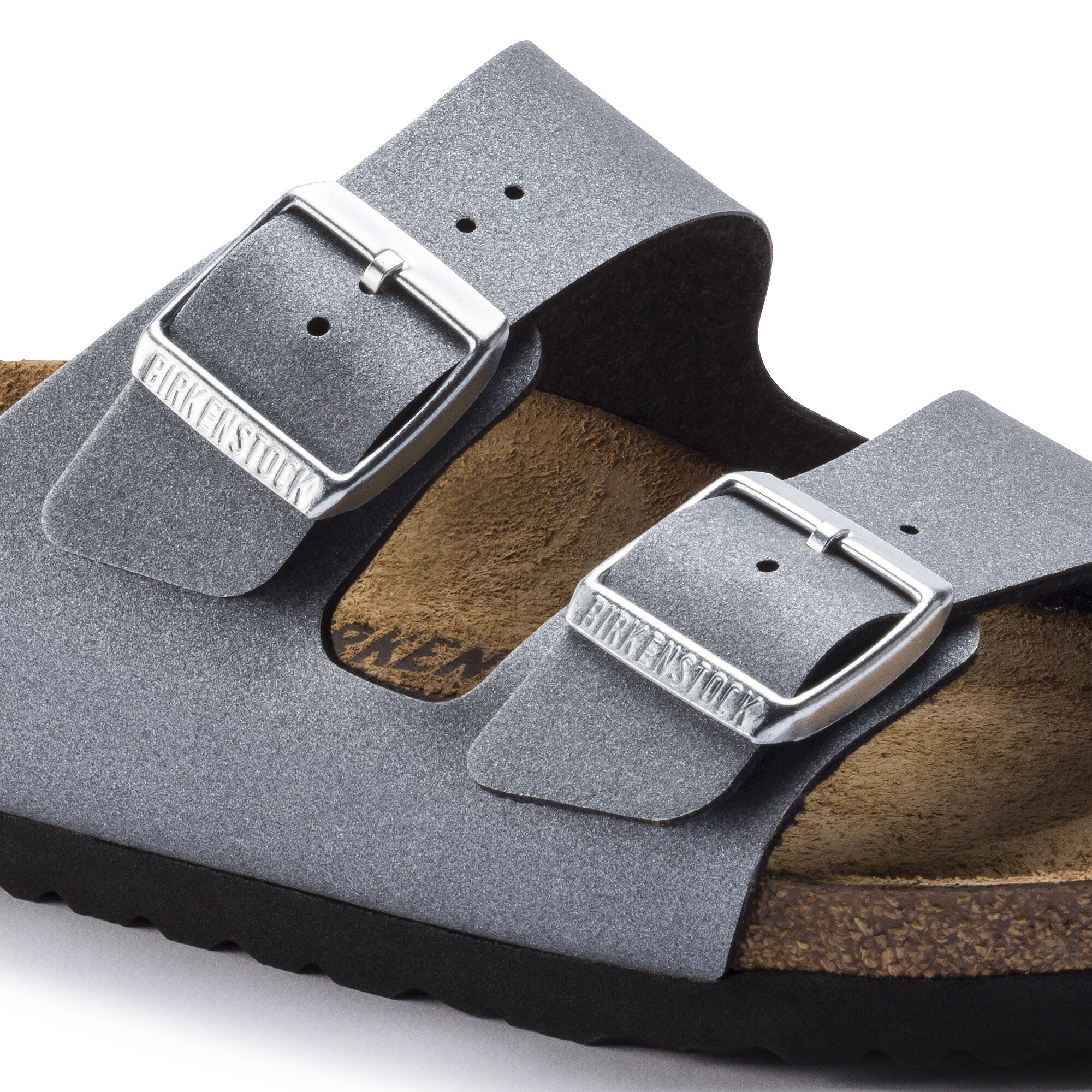 gewicht straf pindas Arizona Birko-Flor Icy Metallic Anthracite | BIRKENSTOCK