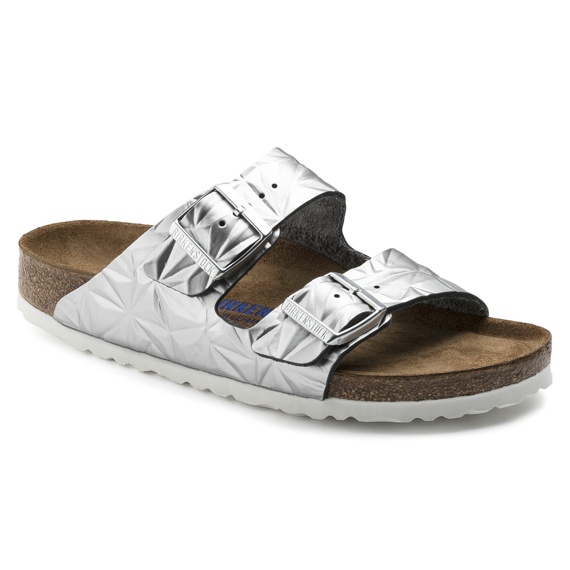 silver arizona birkenstocks