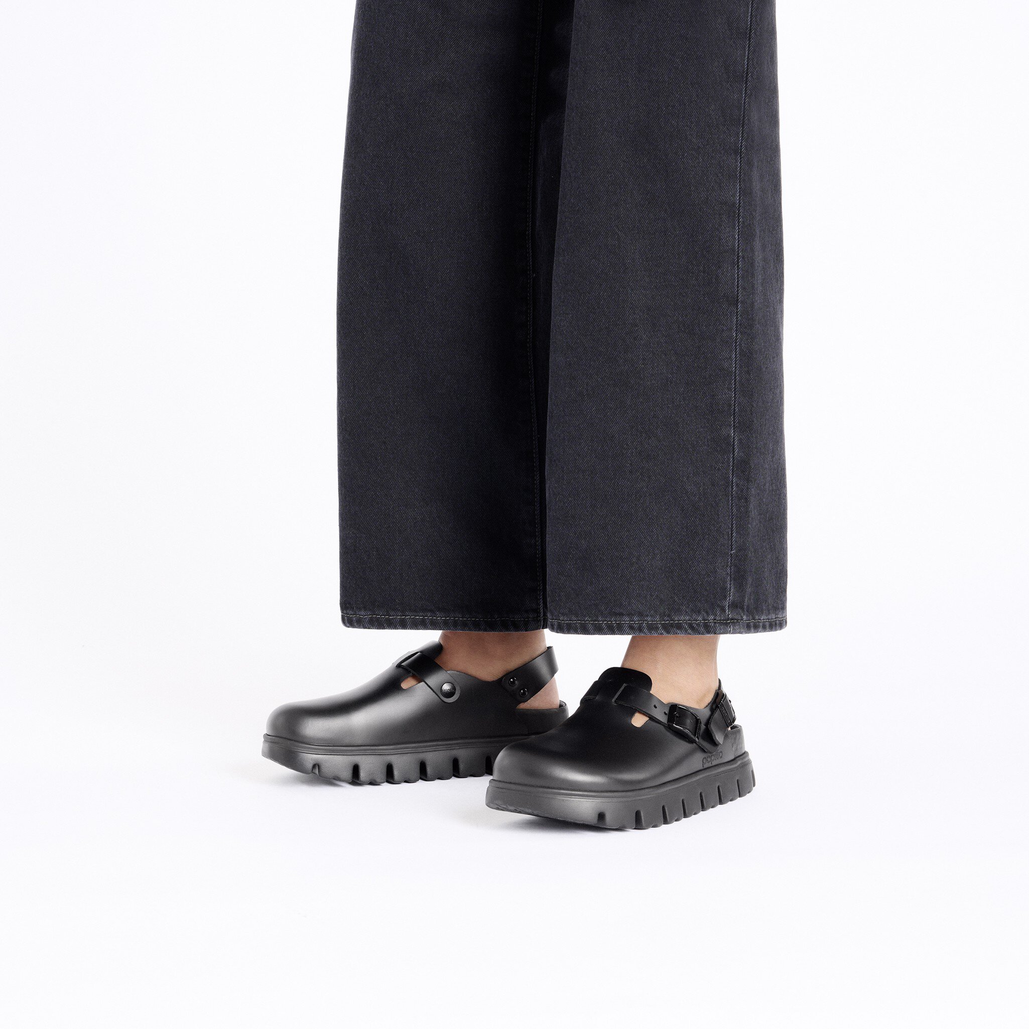 Tokio Chunky Leather Black | BIRKENSTOCK