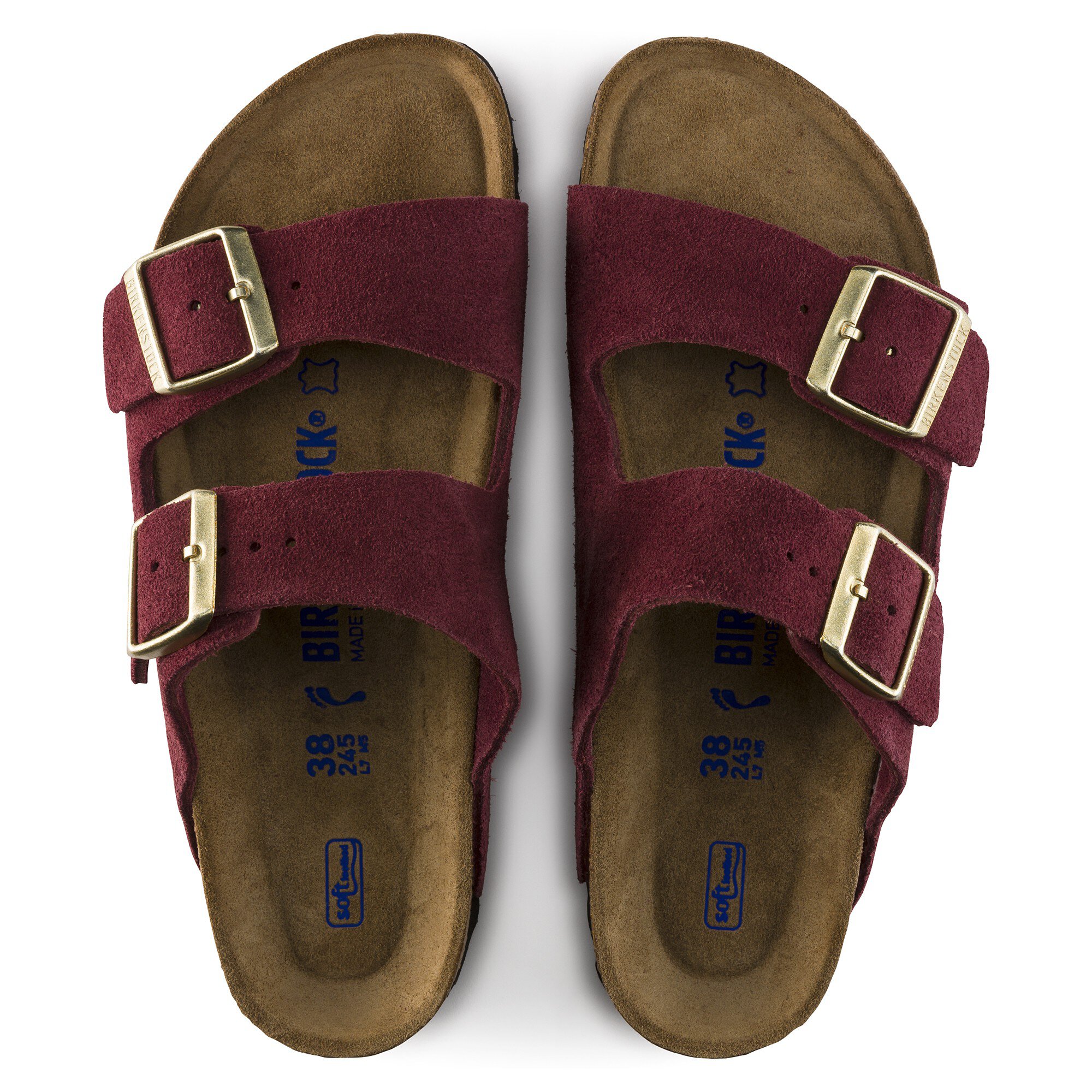 Birkenstock arizona red suede Clearance