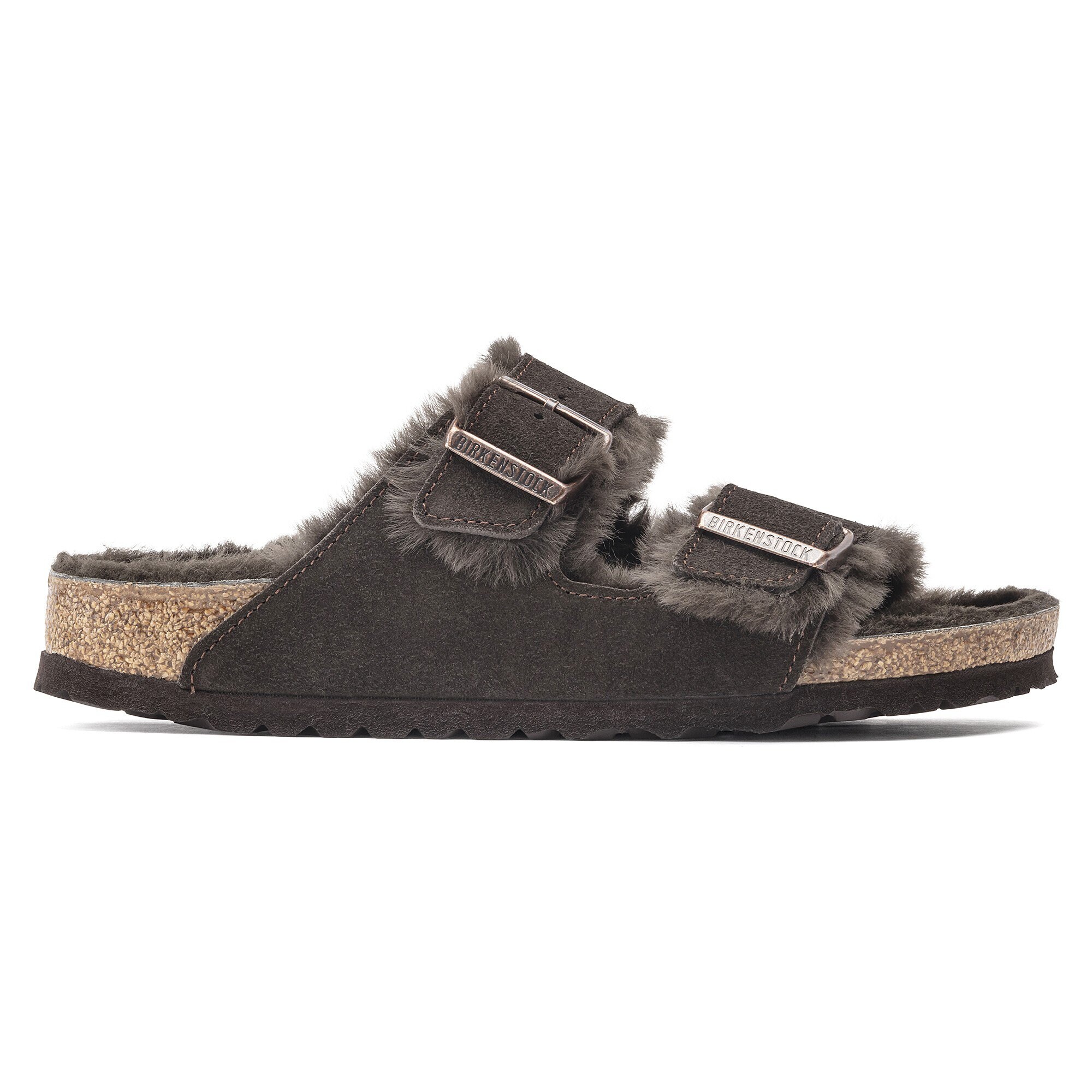 Birkenstock Arizona Suede Leather Soft Footbed Mocha