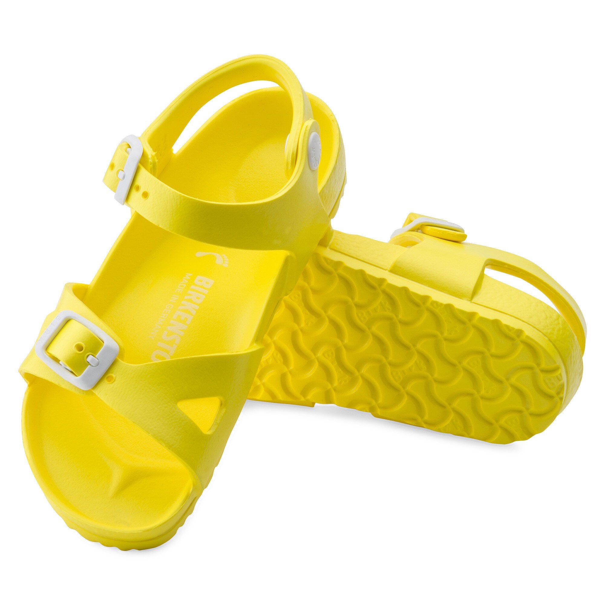 yellow birkenstocks eva