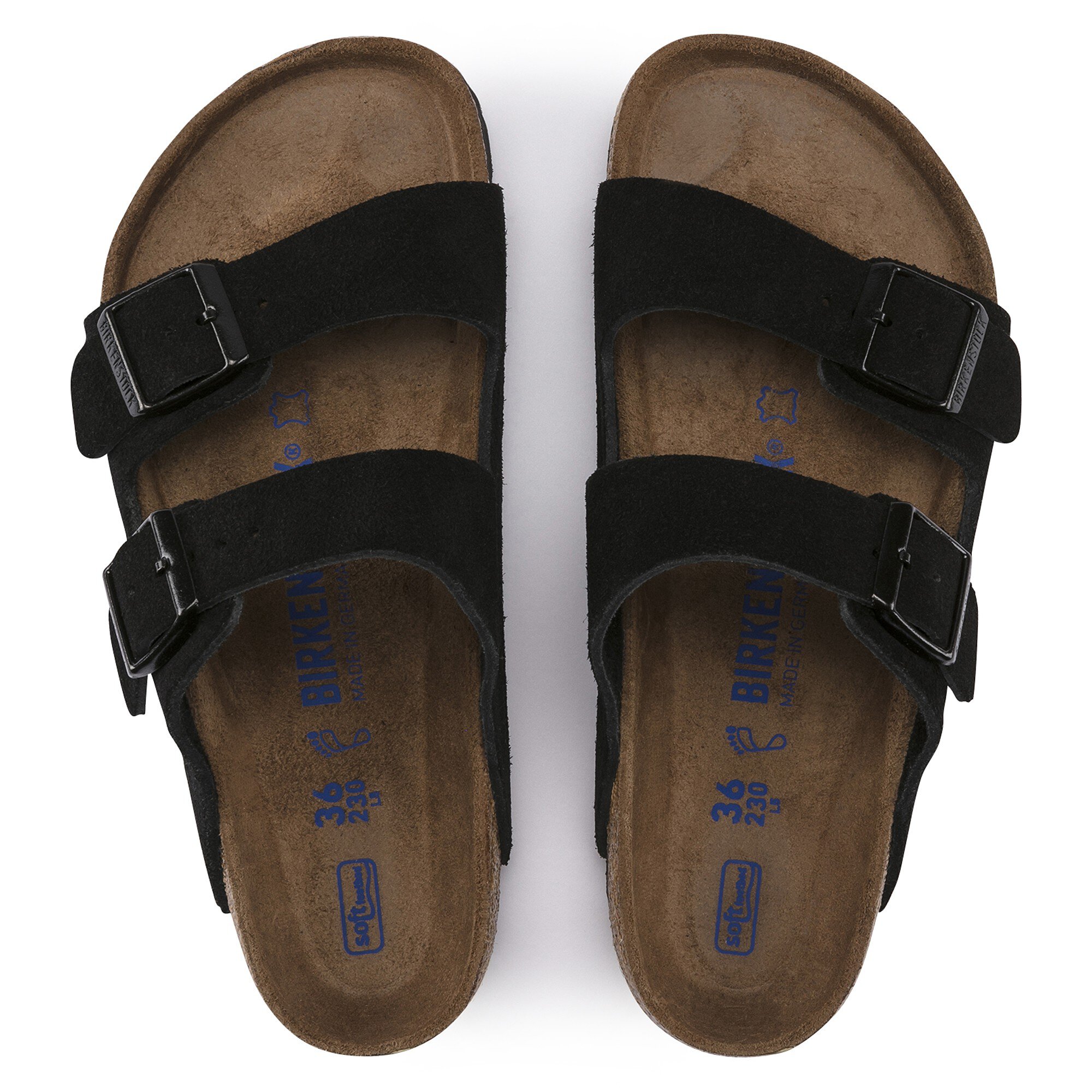 Birkenstocks black suede discount