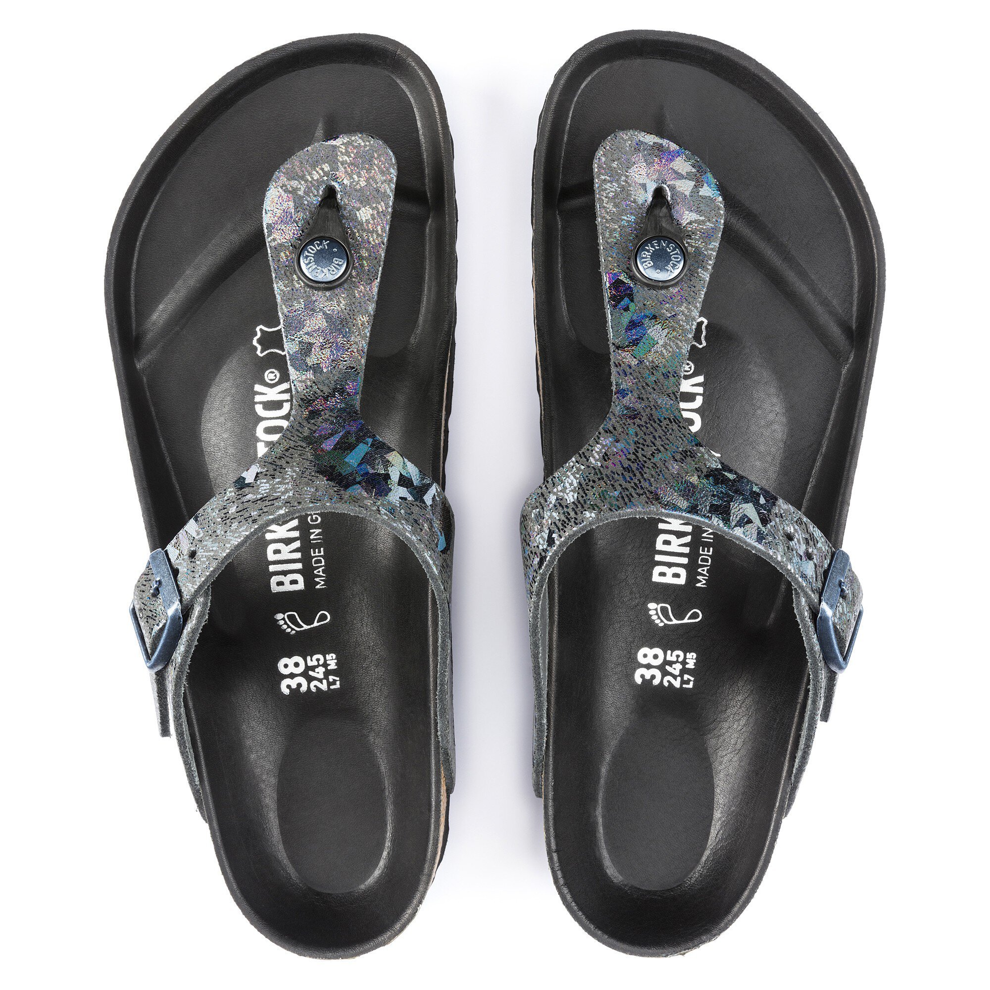 birkenstock gizeh black leather