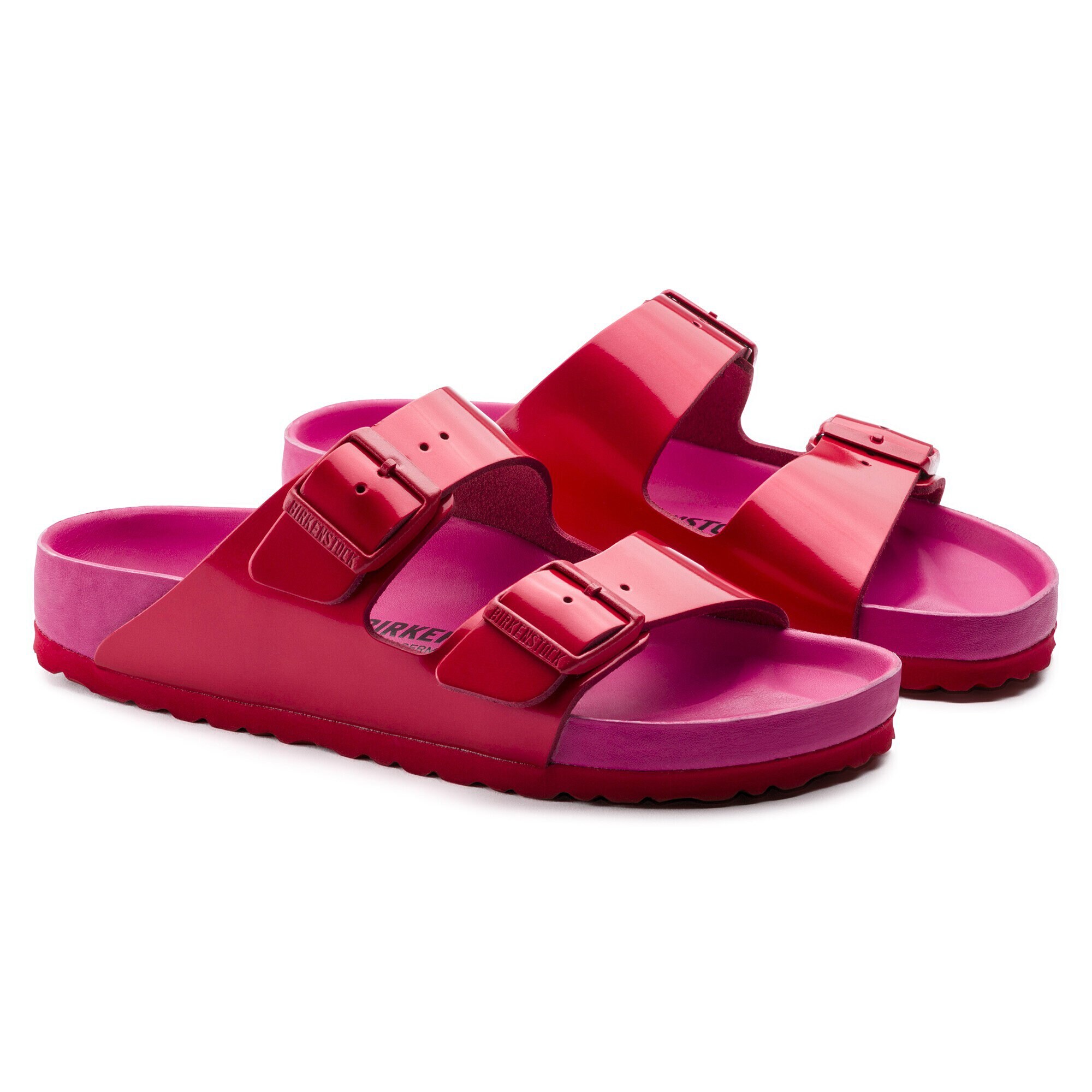 birkenstock arizona exquisite lollipop red