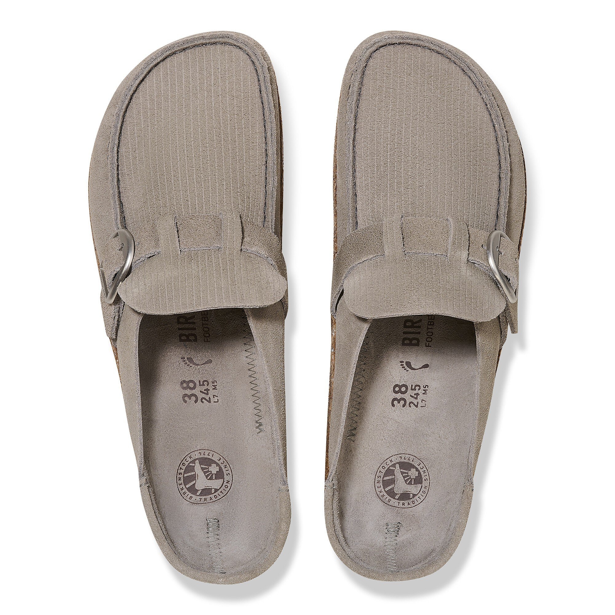 Buckley Suede Embossed Corduroy Stone Coin | BIRKENSTOCK
