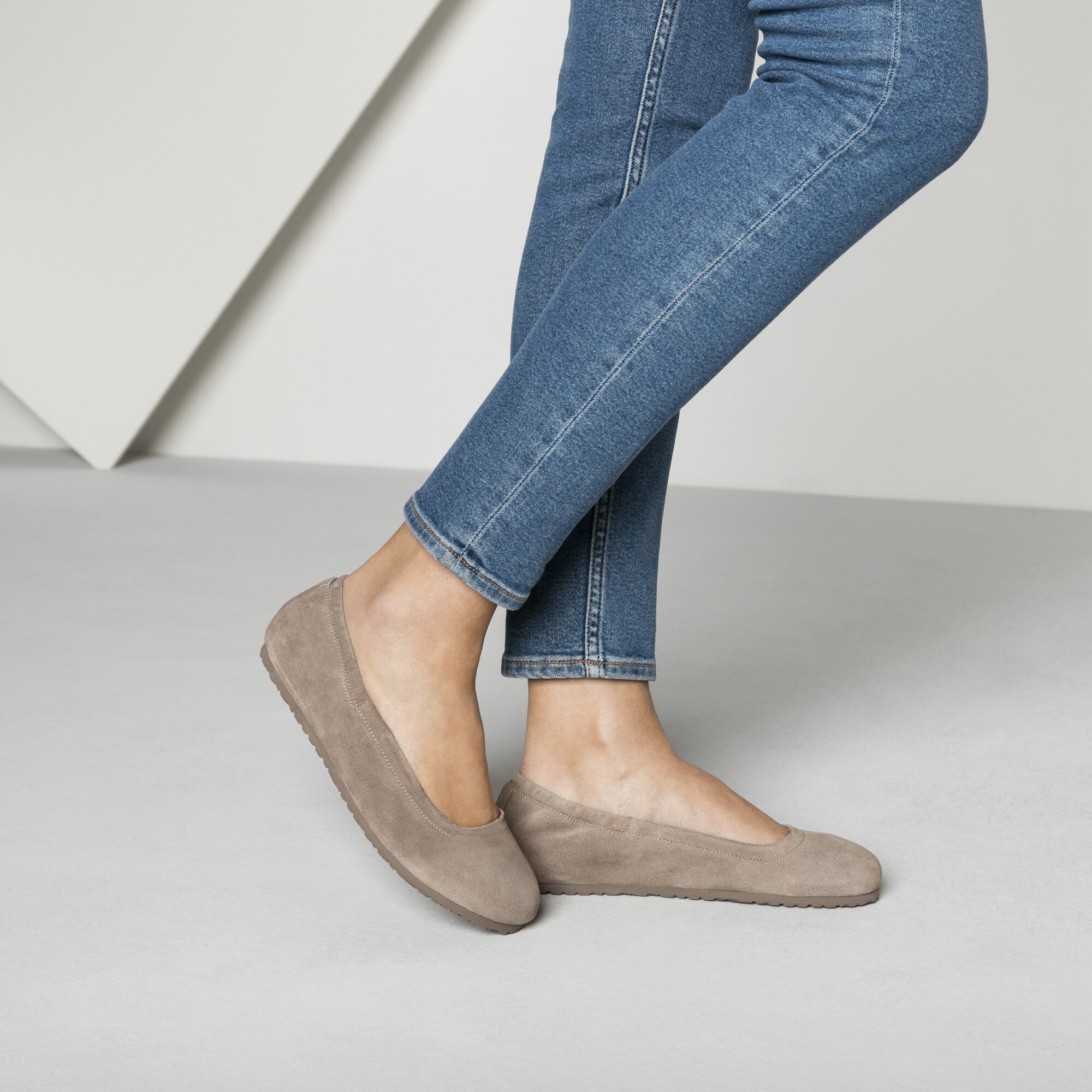 Celina Suede Leather Taupe | shop 