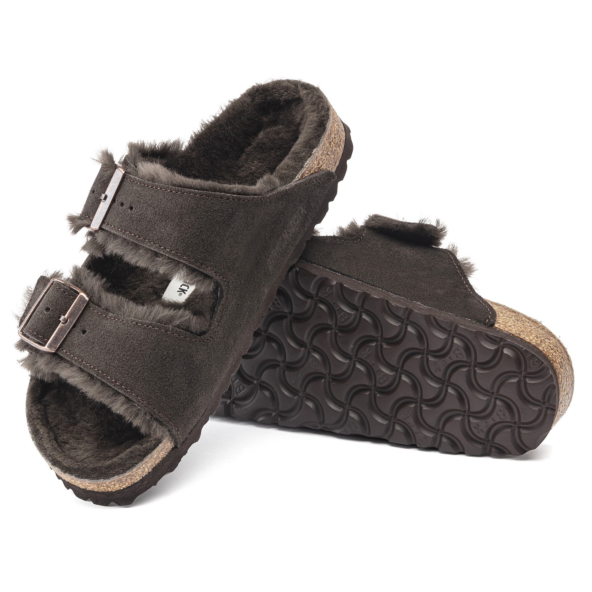 Birkenstock Arizona Suede Leather Soft Footbed Mocha