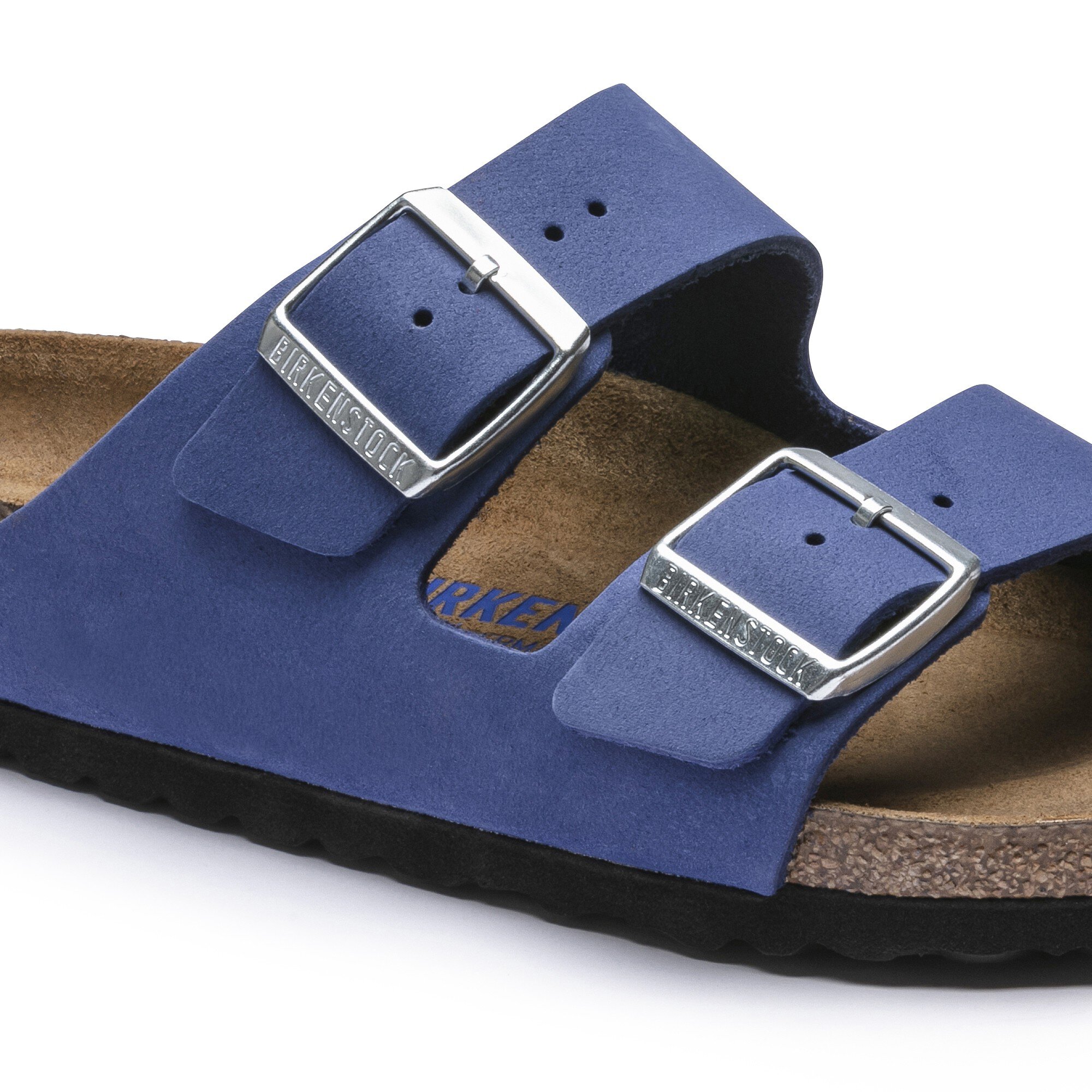 birkenstock arizona leather blue