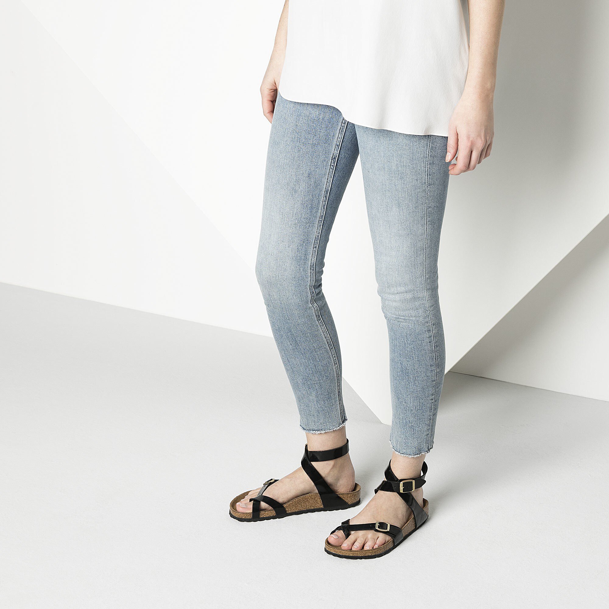 white yara birkenstocks