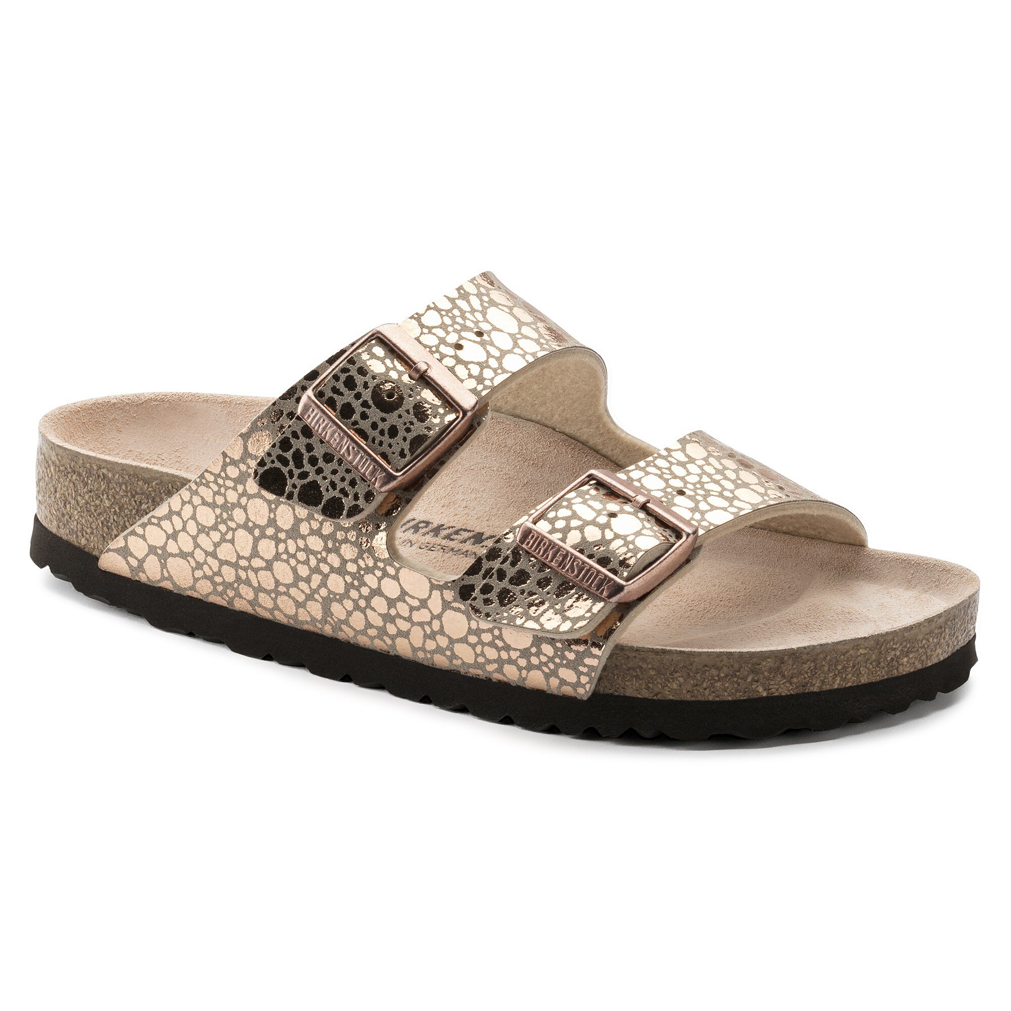 mere og mere fordelagtige aflivning Arizona Birko-Flor Metallic Stones Copper | BIRKENSTOCK