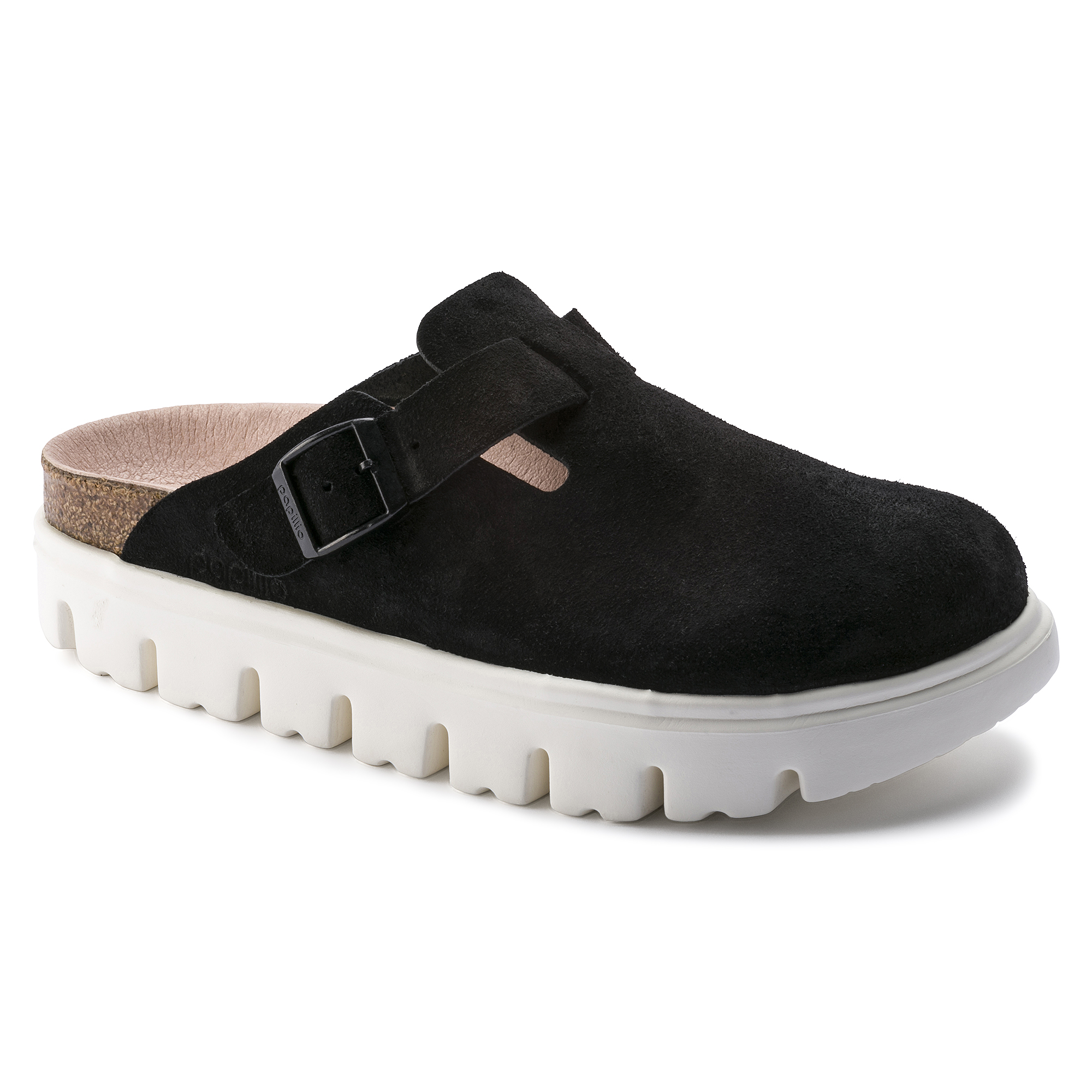 Boston Suede Leather Chunky Suede Black 