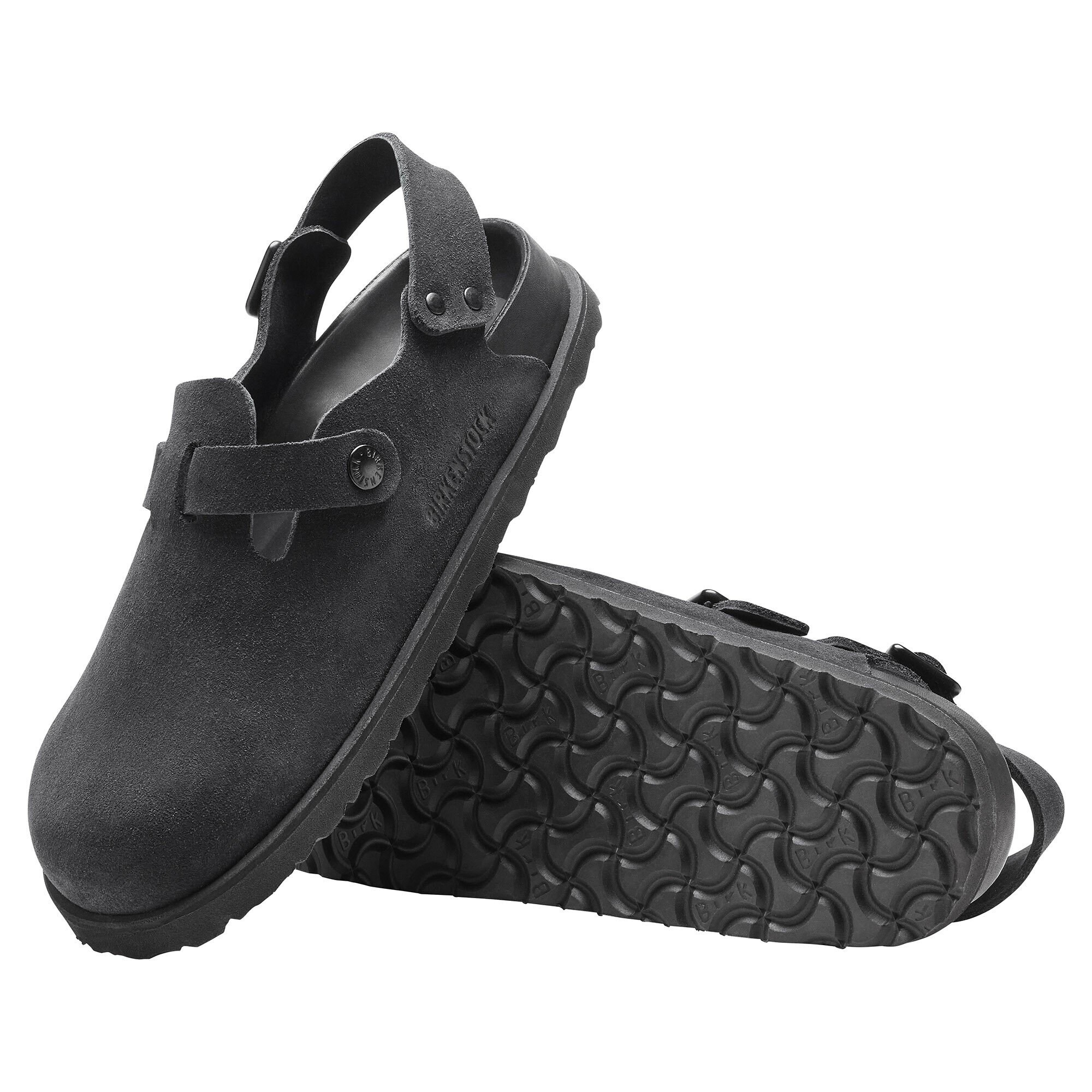韓国 ファッション通販 1774 BIRKENSTOCK | Black Leather Suede Tokio IV 靴