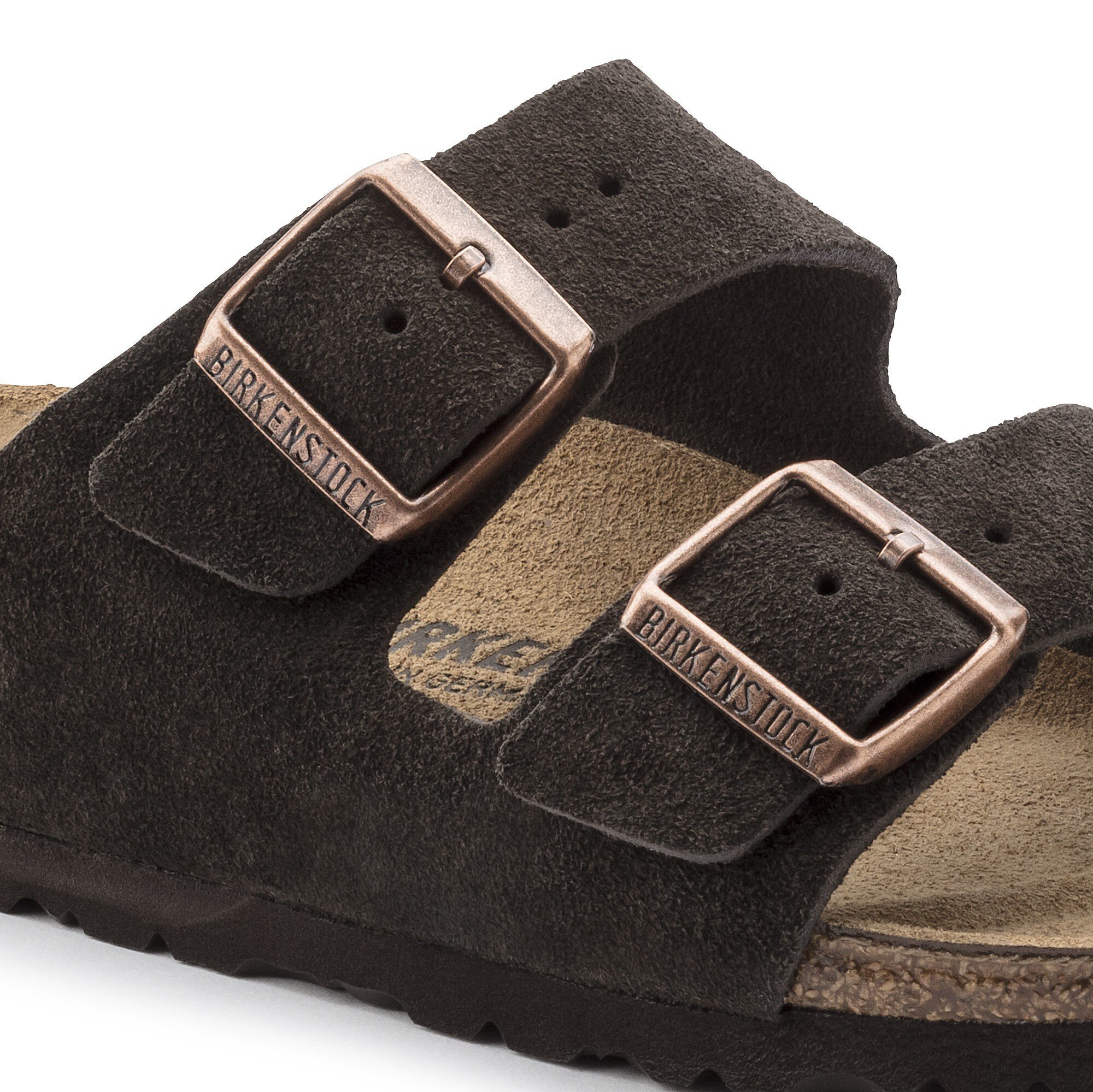 Birkenstock Arizona Suede Leather Soft Footbed Mocha