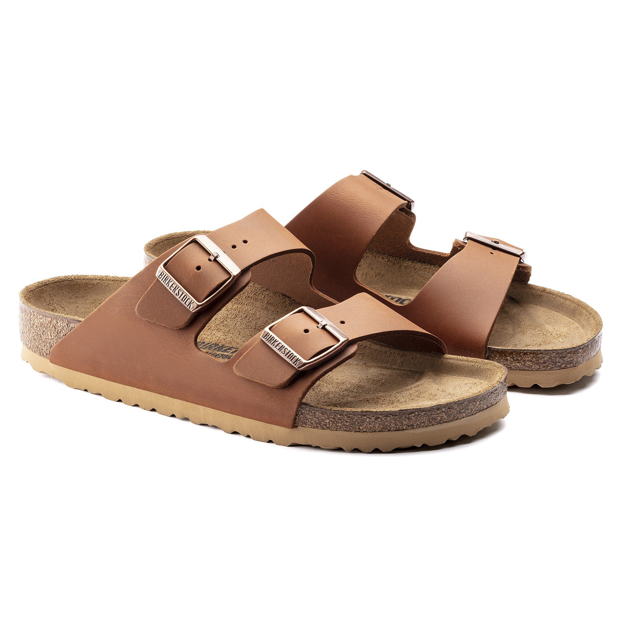 Birkenstock arizona antique online pull cognac