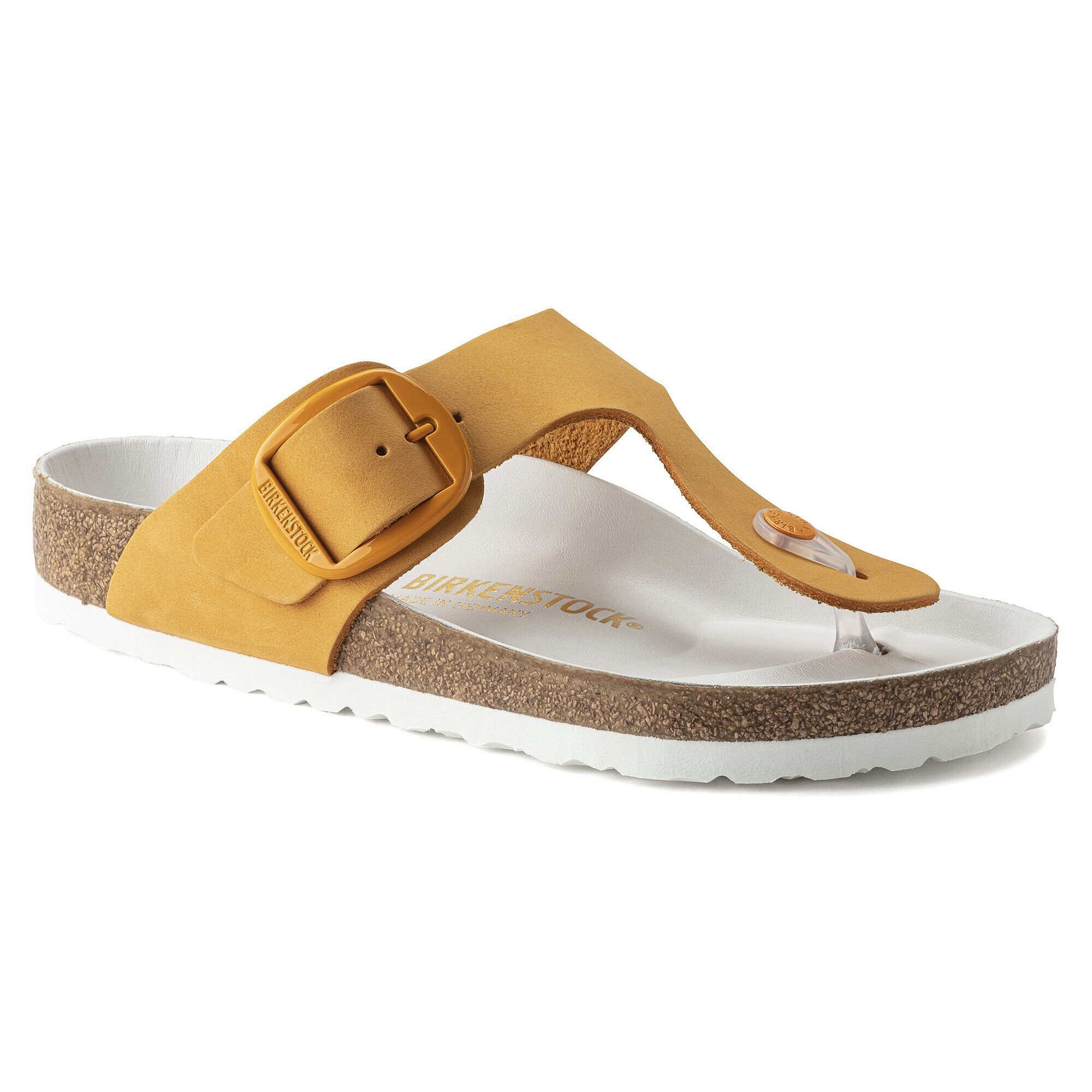 Gizeh Big Buckle Nubuk Leather Apricot BIRKENSTOCK