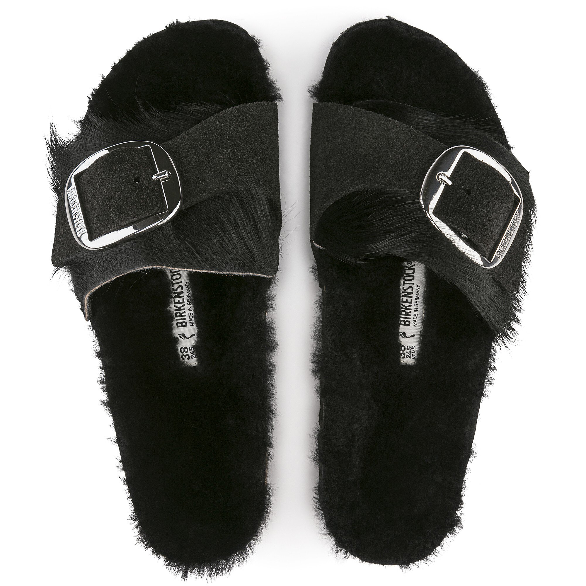 birkenstock fur slides