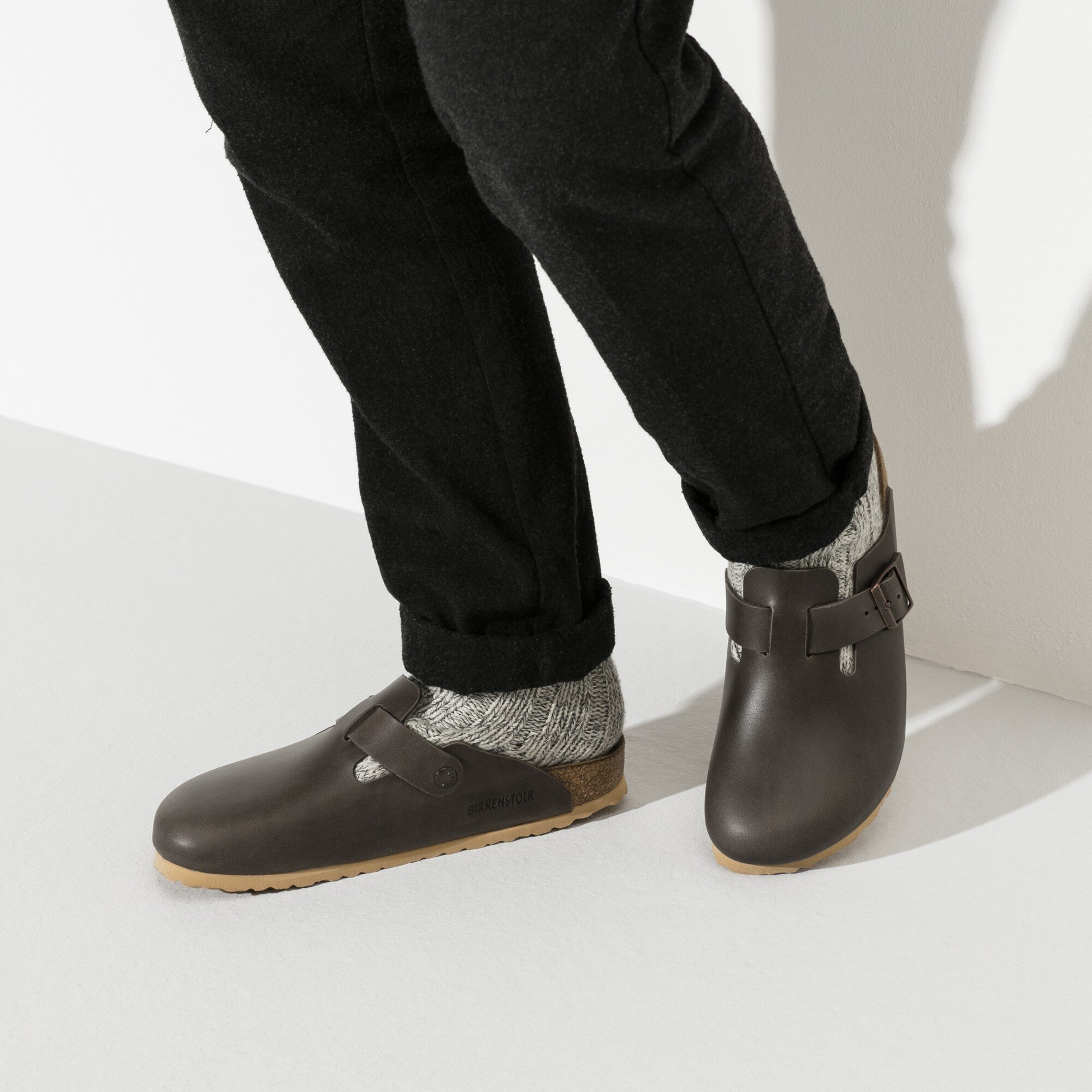 birkenstock boston antique brown