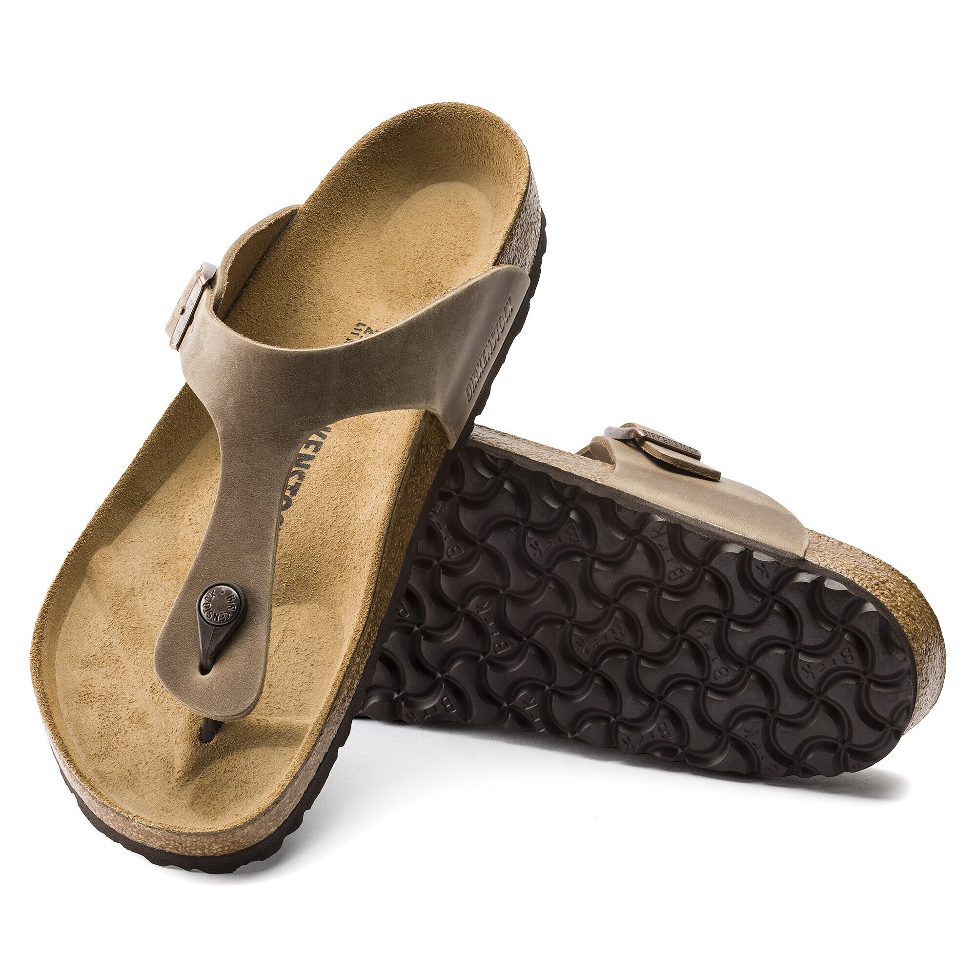 oiled leather birkenstock gizeh