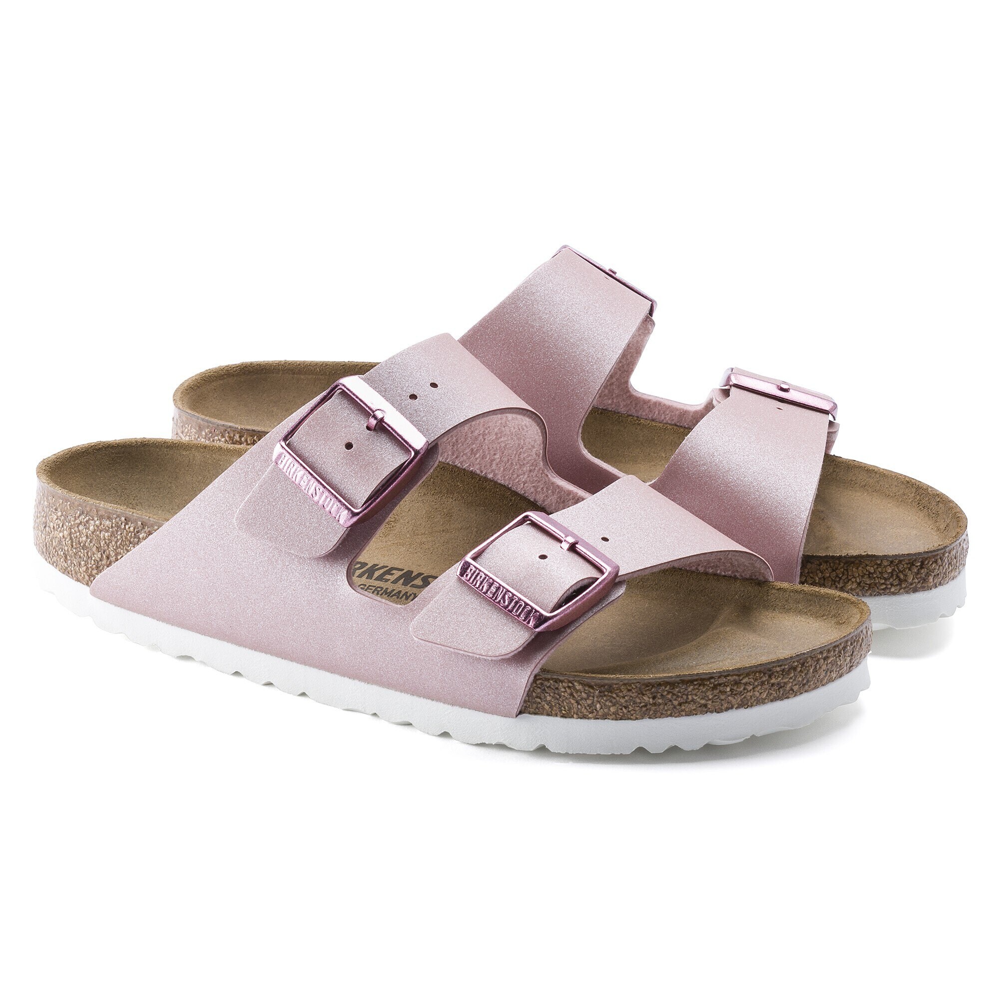 Birkenstock arizona metallic pink new arrivals