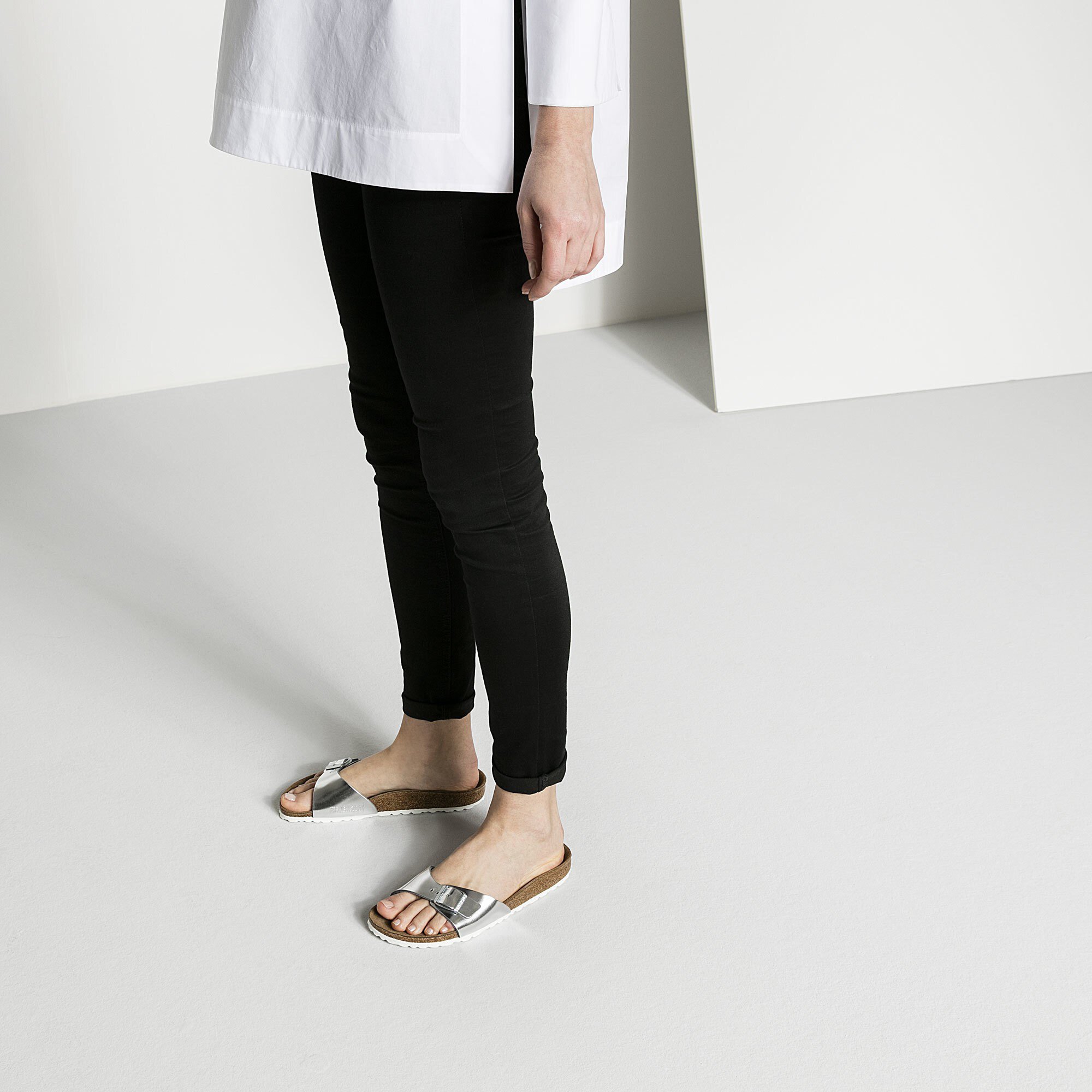 birkenstock madrid silver