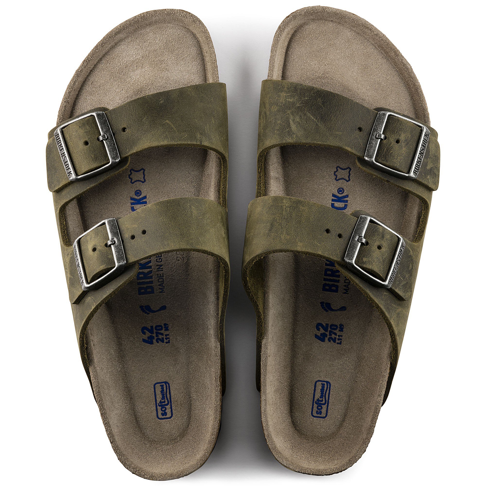 birkenstock arizona oiled leather soft footbed